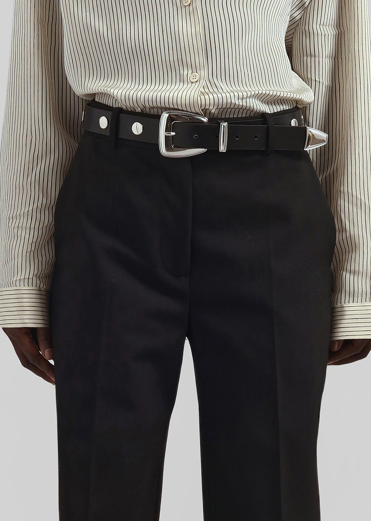 Lenora Straight Trousers - Black - 9