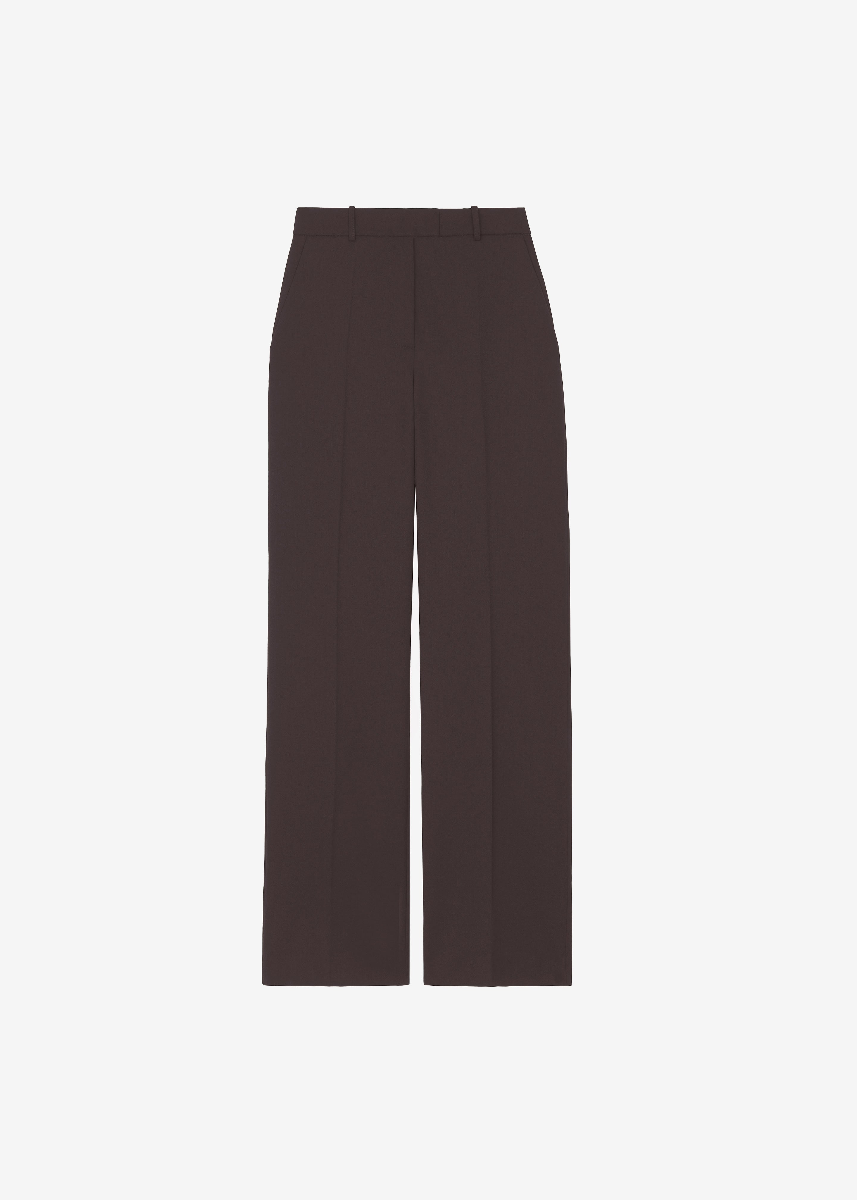 Lenora Straight Trousers - Brown - 11
