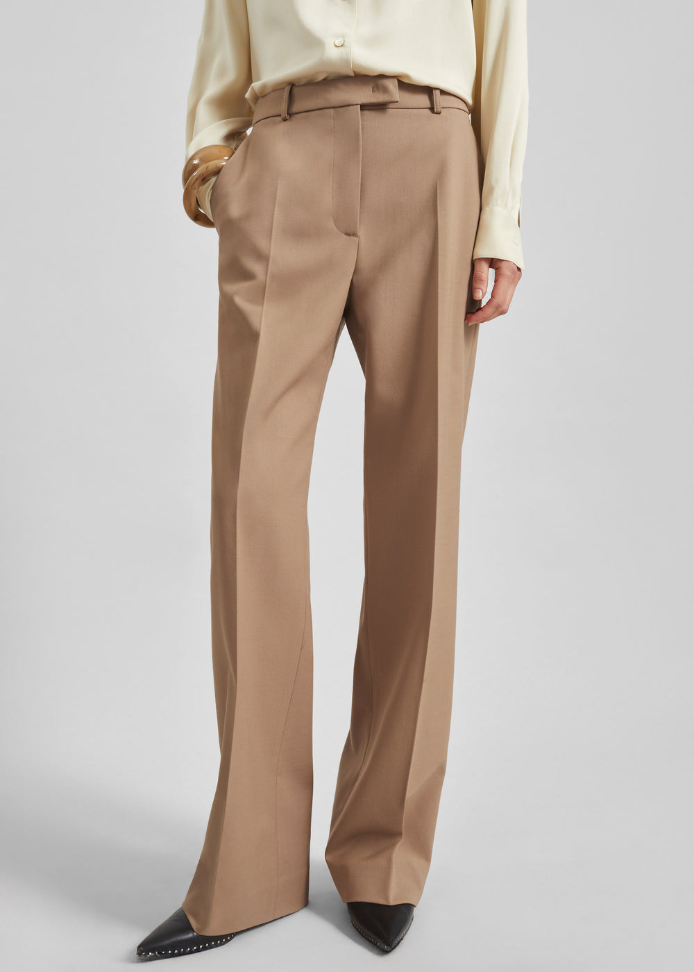 Lenora Straight Trousers - Camel - 1