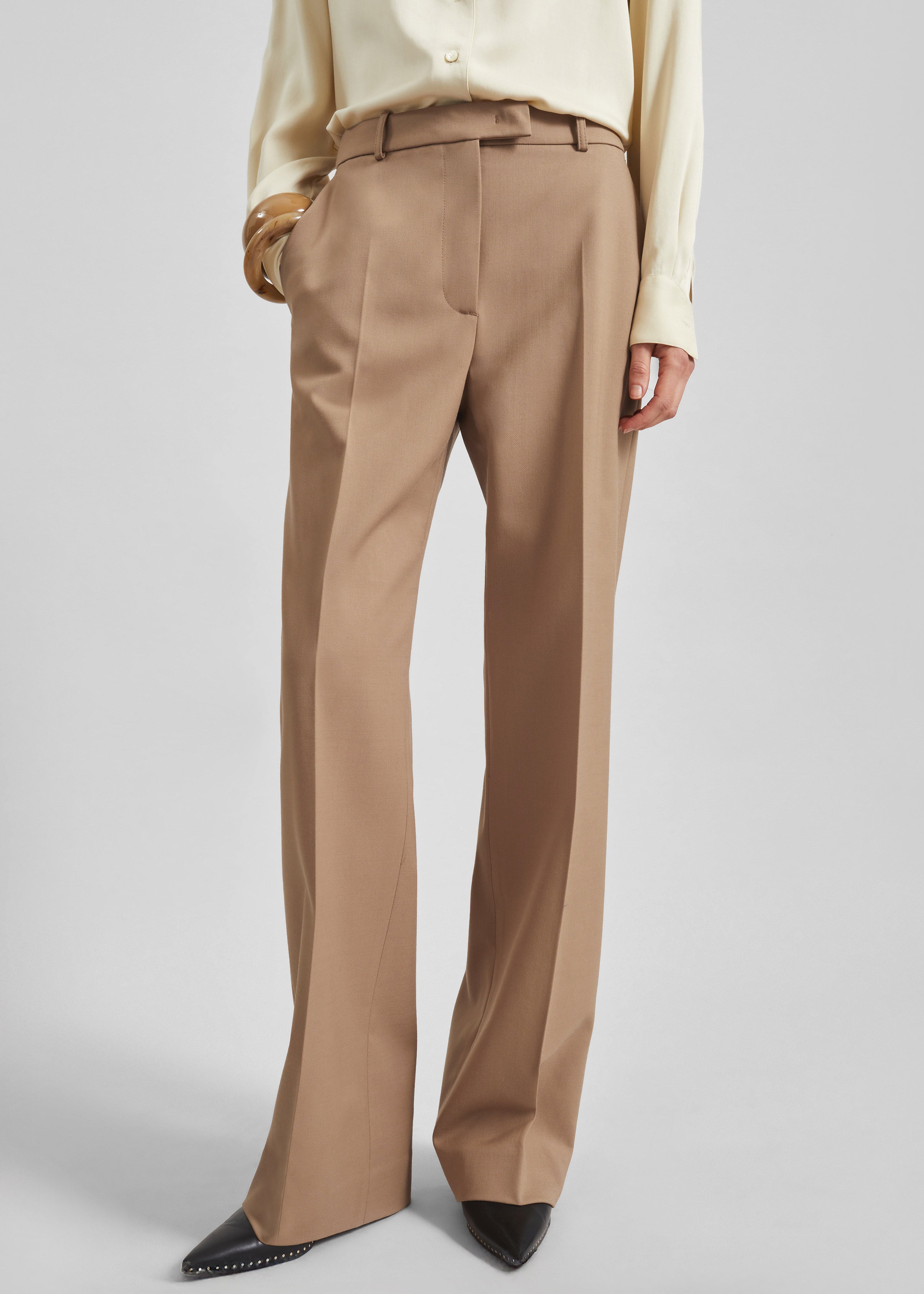 Lenora Straight Trousers - Camel - 2