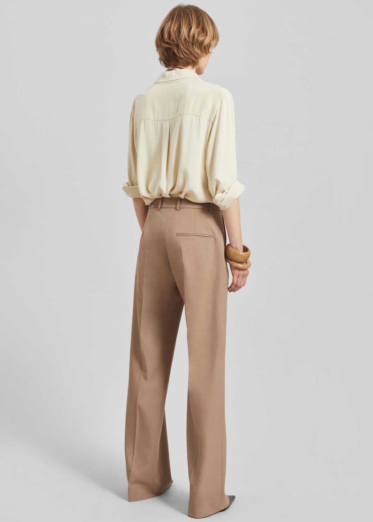 Lenora Straight Trousers - Camel - 6
