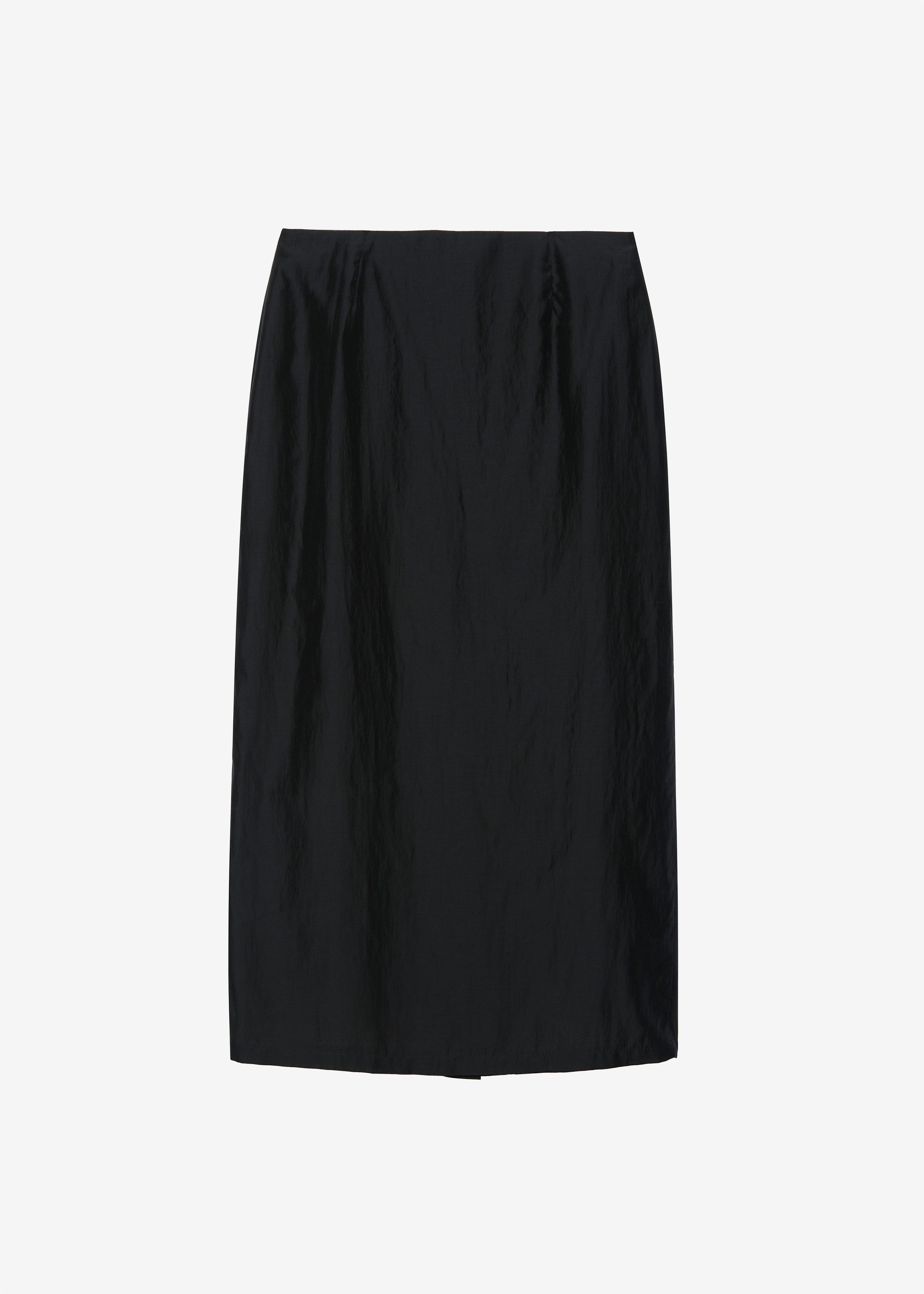 Lenore Semi Sheer Midi Skirt - Black – The Frankie Shop