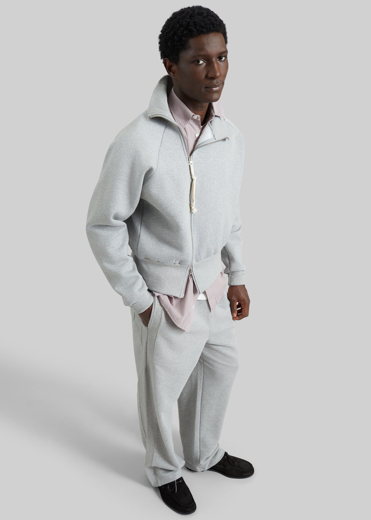 Lenox Paneled Sweatpants - Light Grey - 7