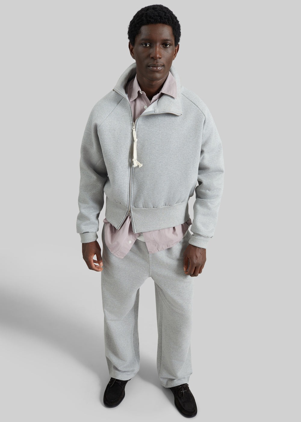 Lenox Paneled Sweatpants - Light Grey