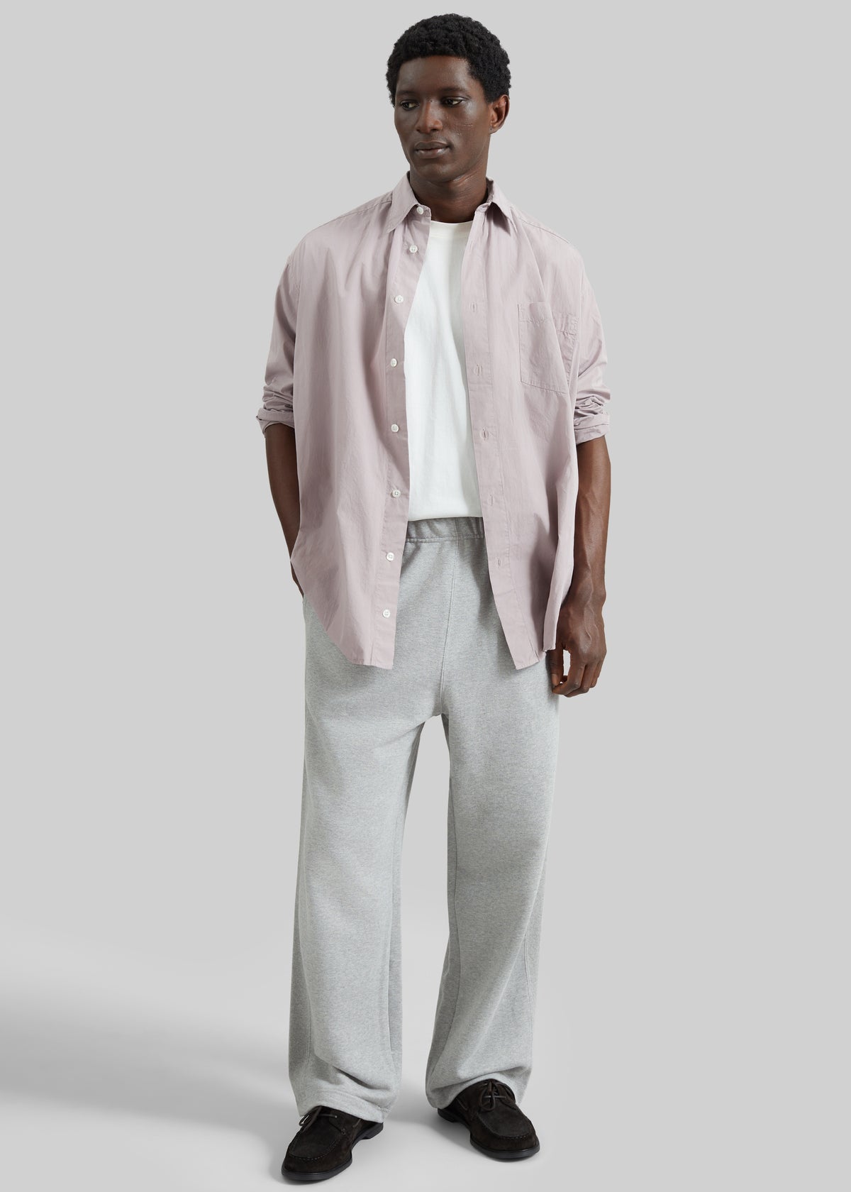 Lenox Paneled Sweatpants - Light Grey - 6