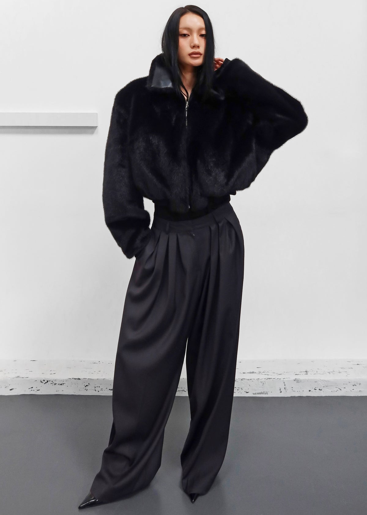 Leoben Reversible Bomber Jacket - Black - 9