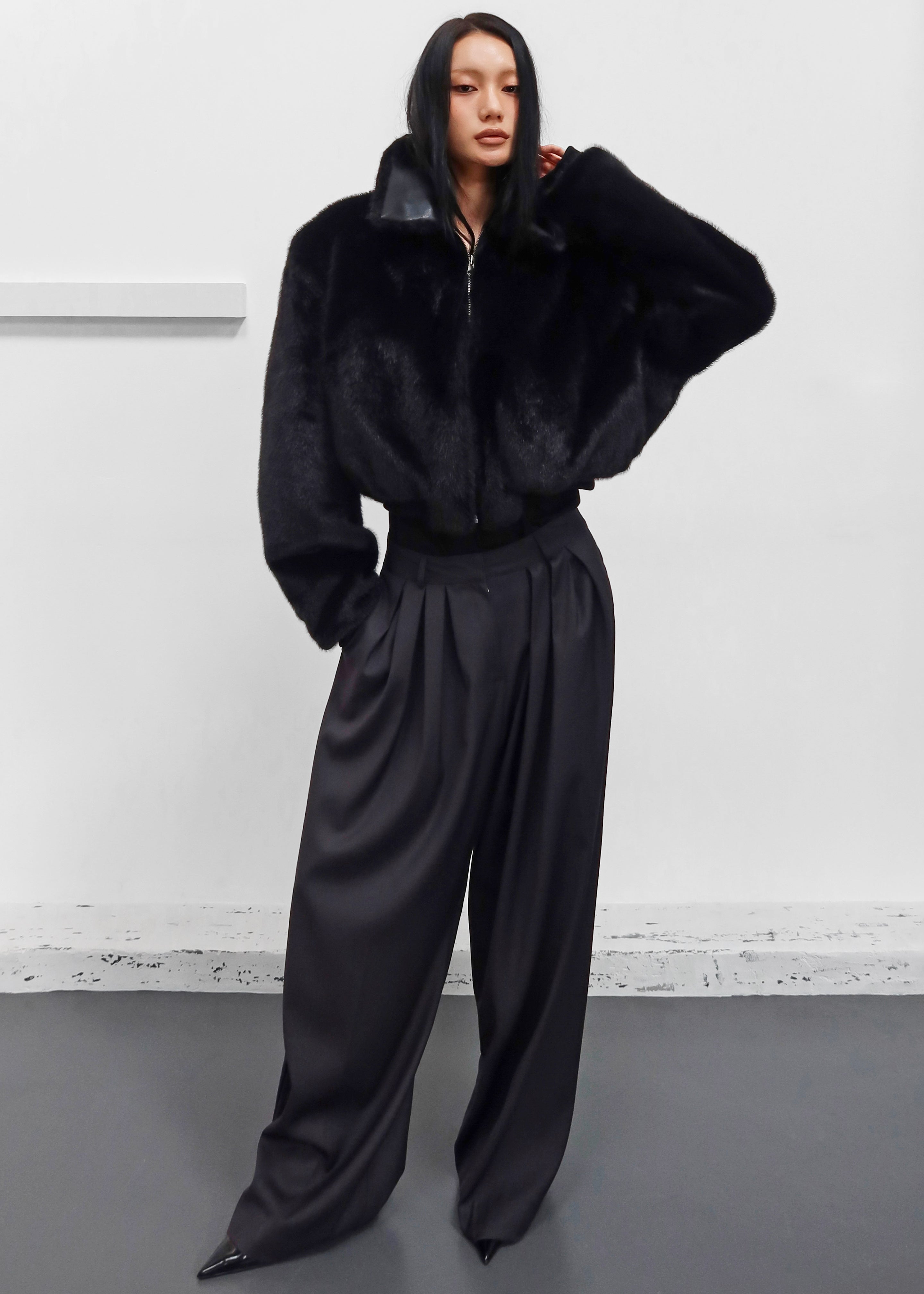 Leoben Reversible Bomber Jacket - Black - 9