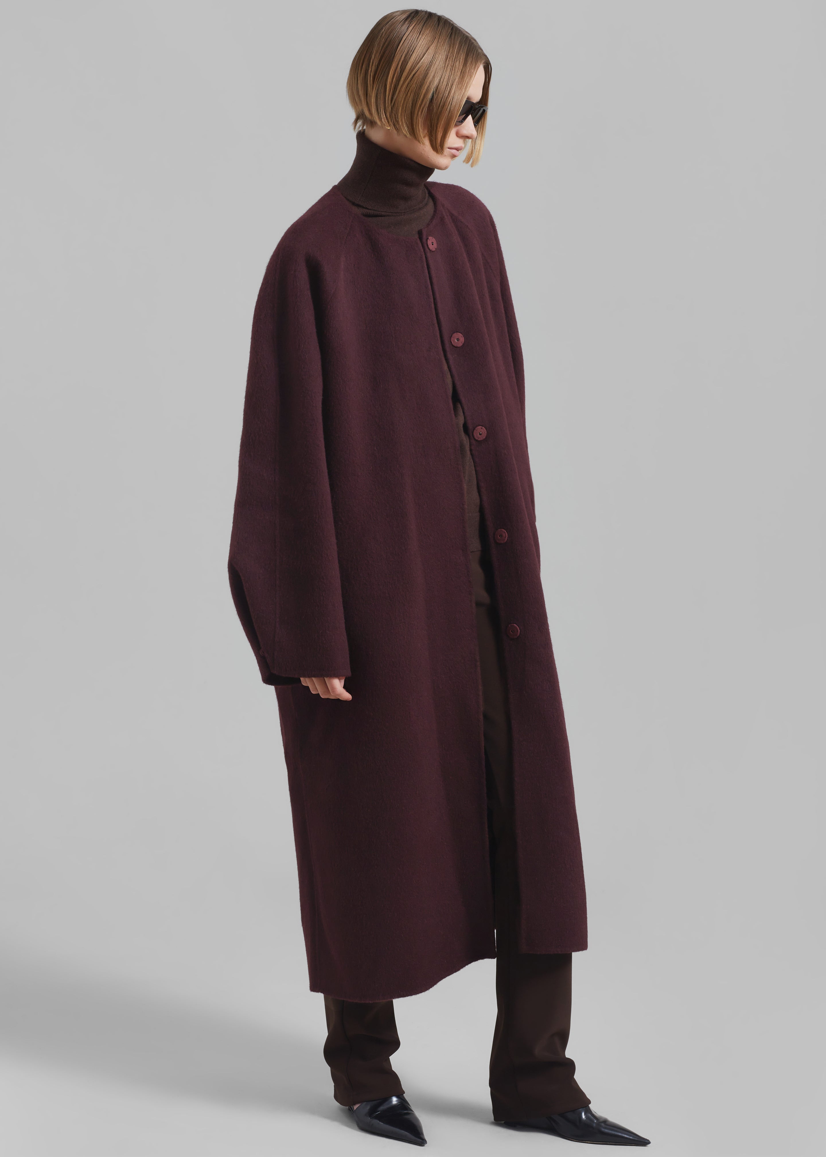 Burgundy hotsell wool jacket