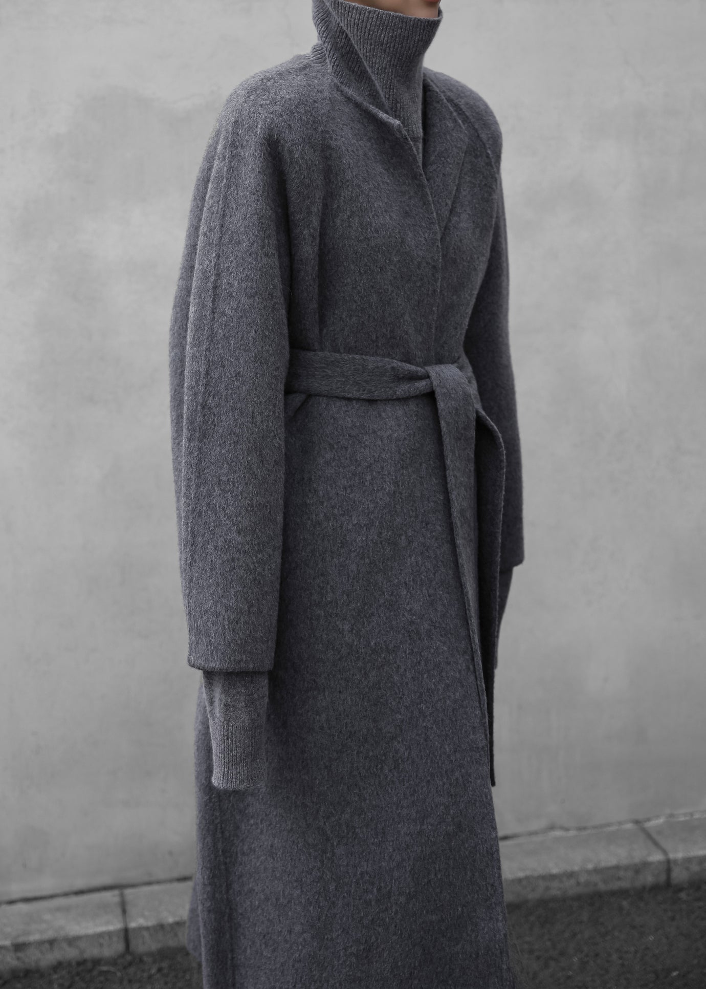 Leon Wool Coat - Grey - 1