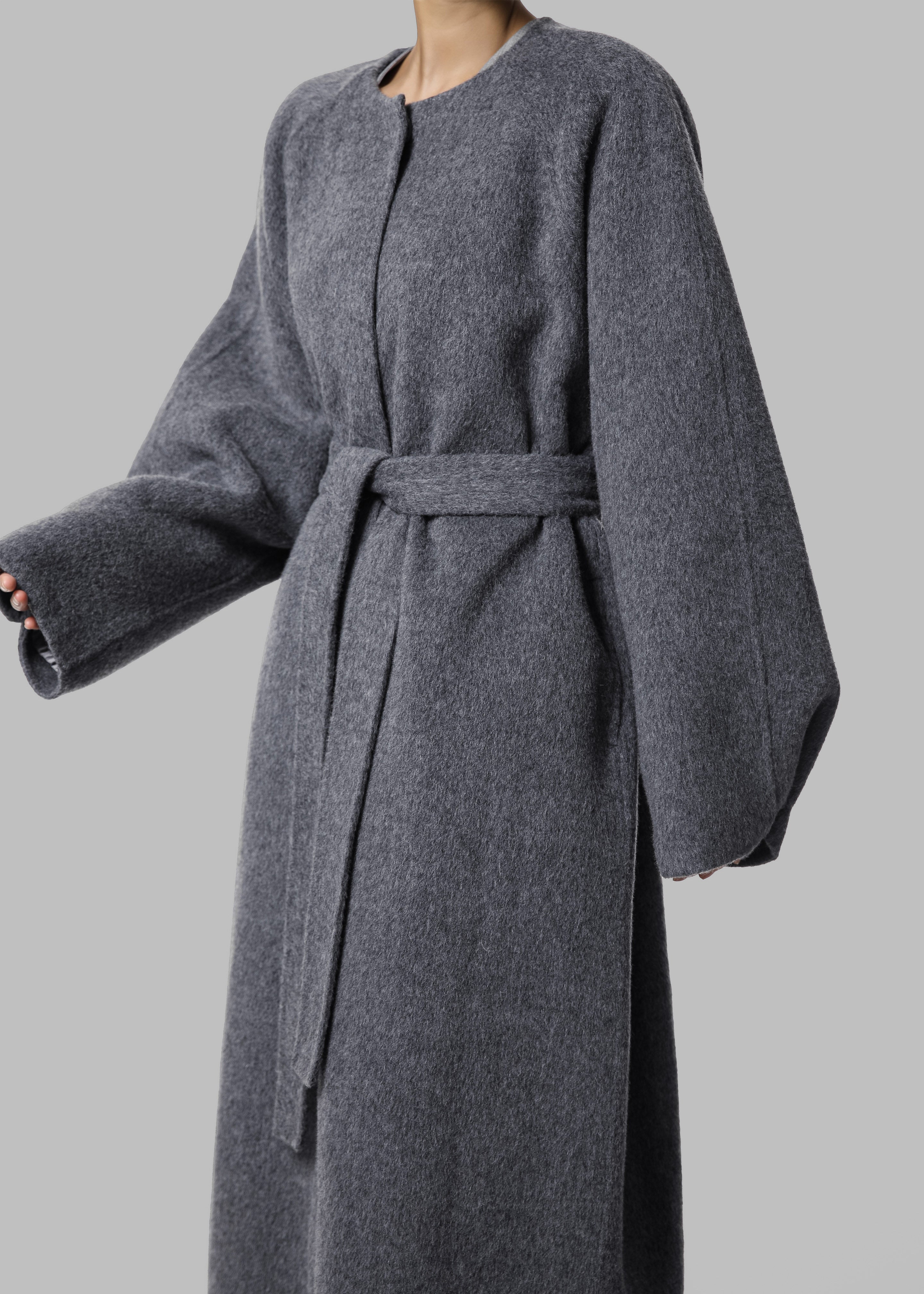 Leon Wool Coat - Grey - 8