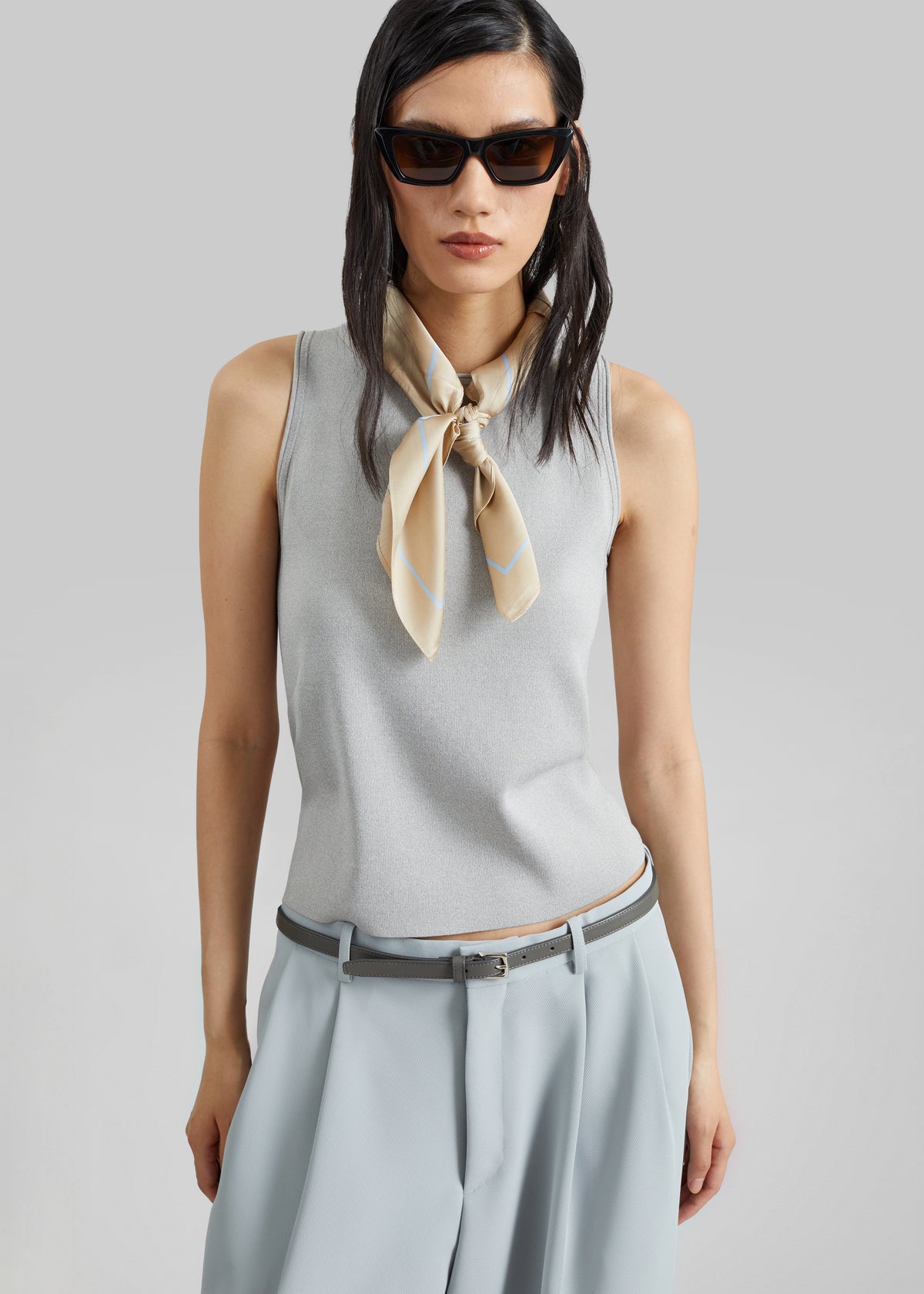 Lerici Square Scarf - Beige - 4