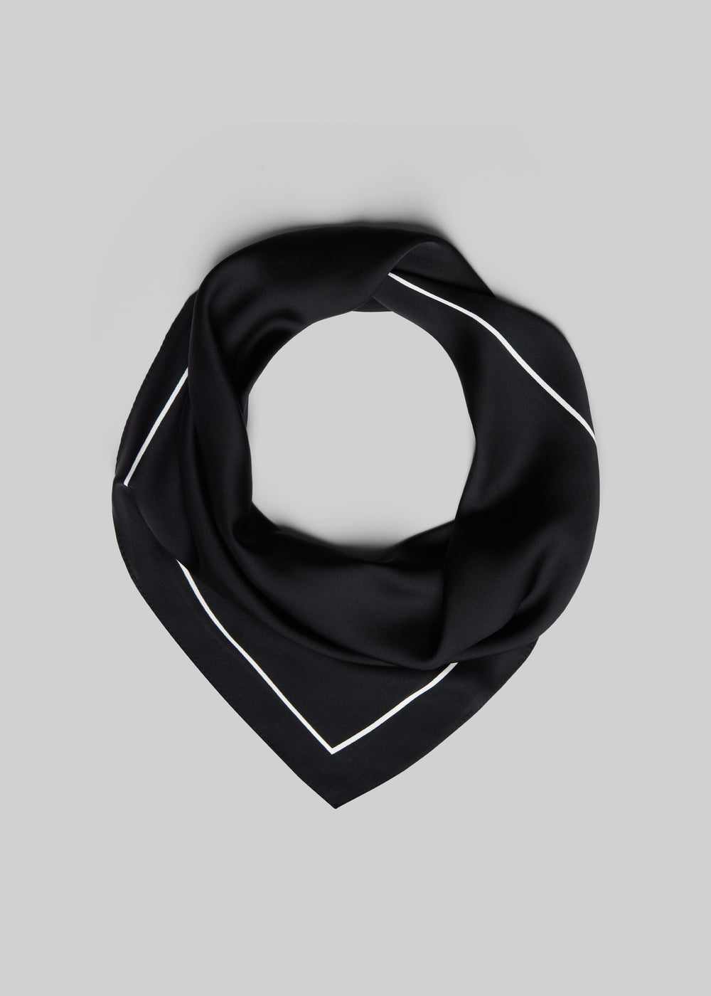 Lerici Square Scarf - Black - 1