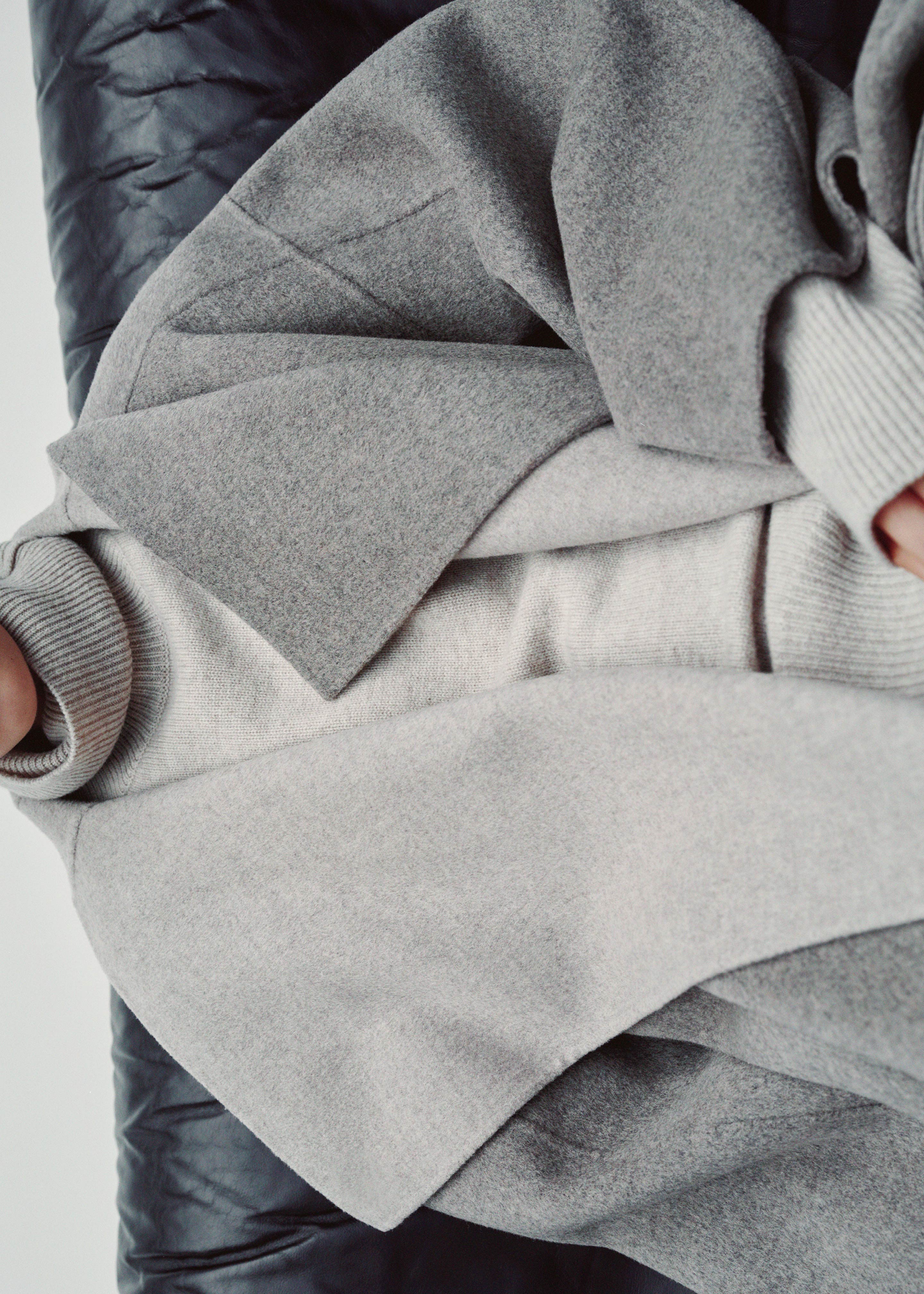 Leroy Reversible Funnel Neck Wool Coat - Beige – The Frankie Shop