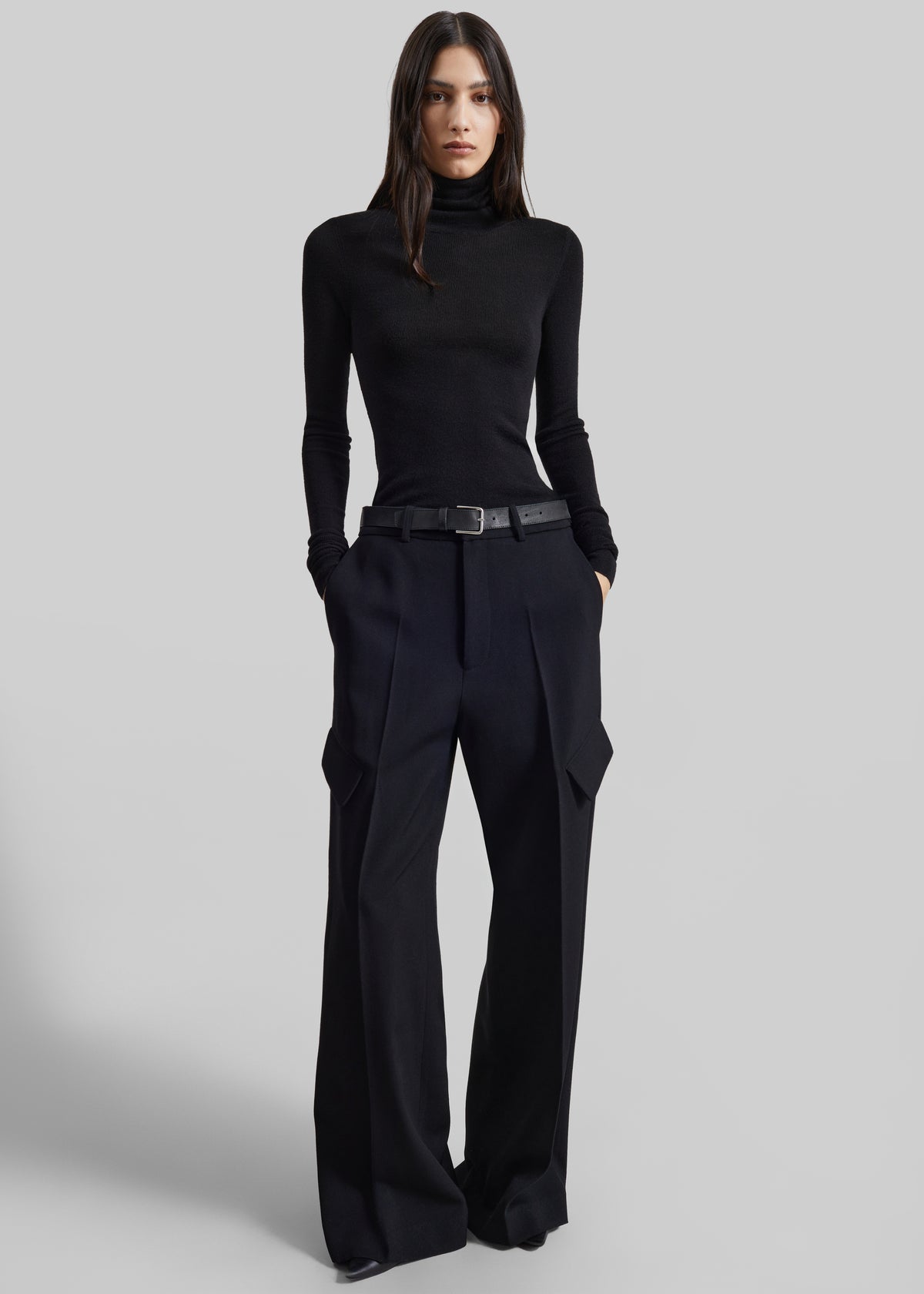 Shop the look image for Lery Tailored Cargo Pants - Black