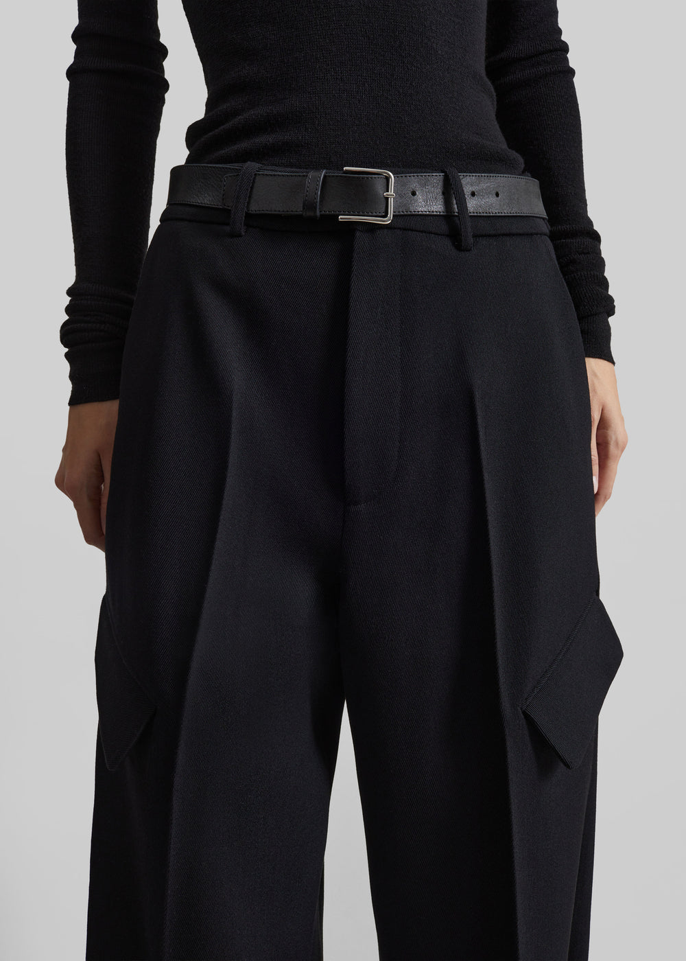 Lery Tailored Cargo Pants - Black - 1