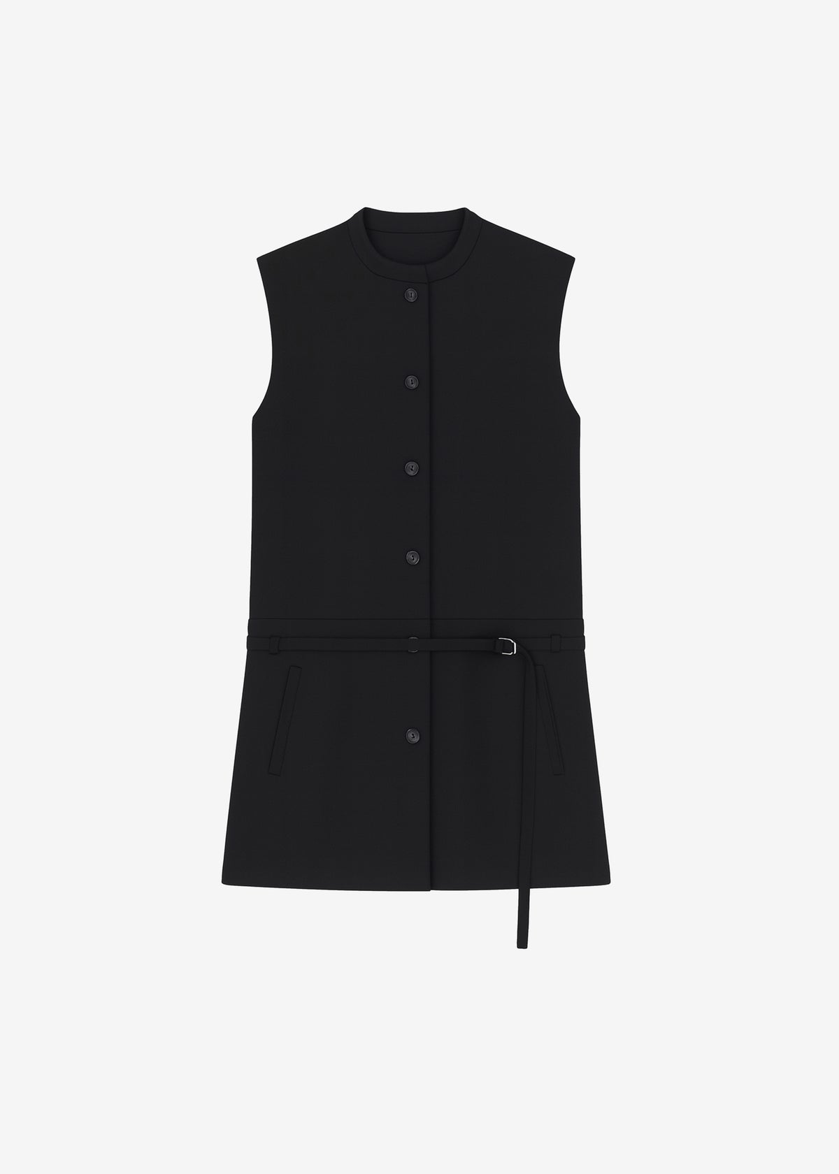 Lesce Vest Dress - Black - 7