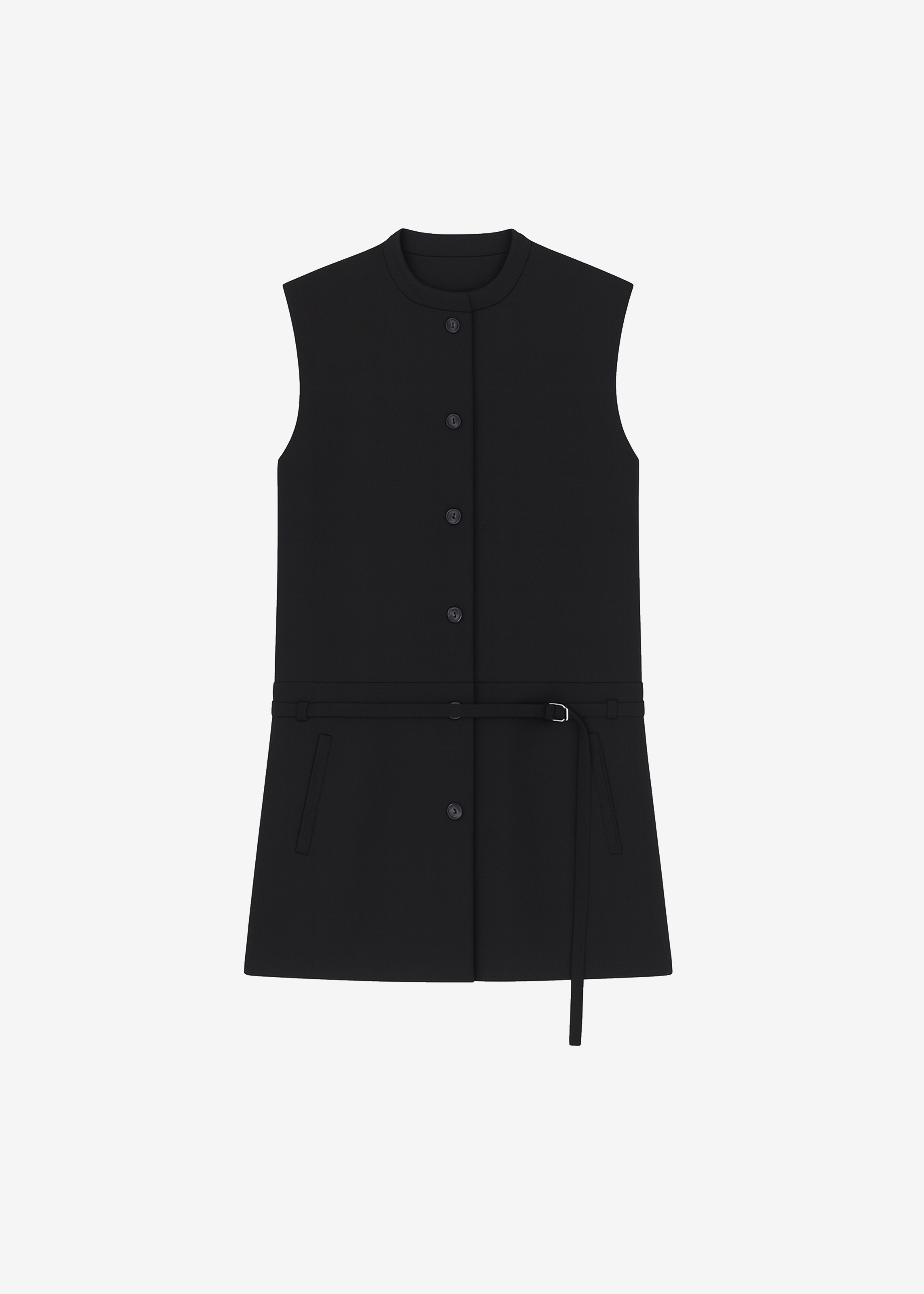 Lesce Vest Dress - Black - 7