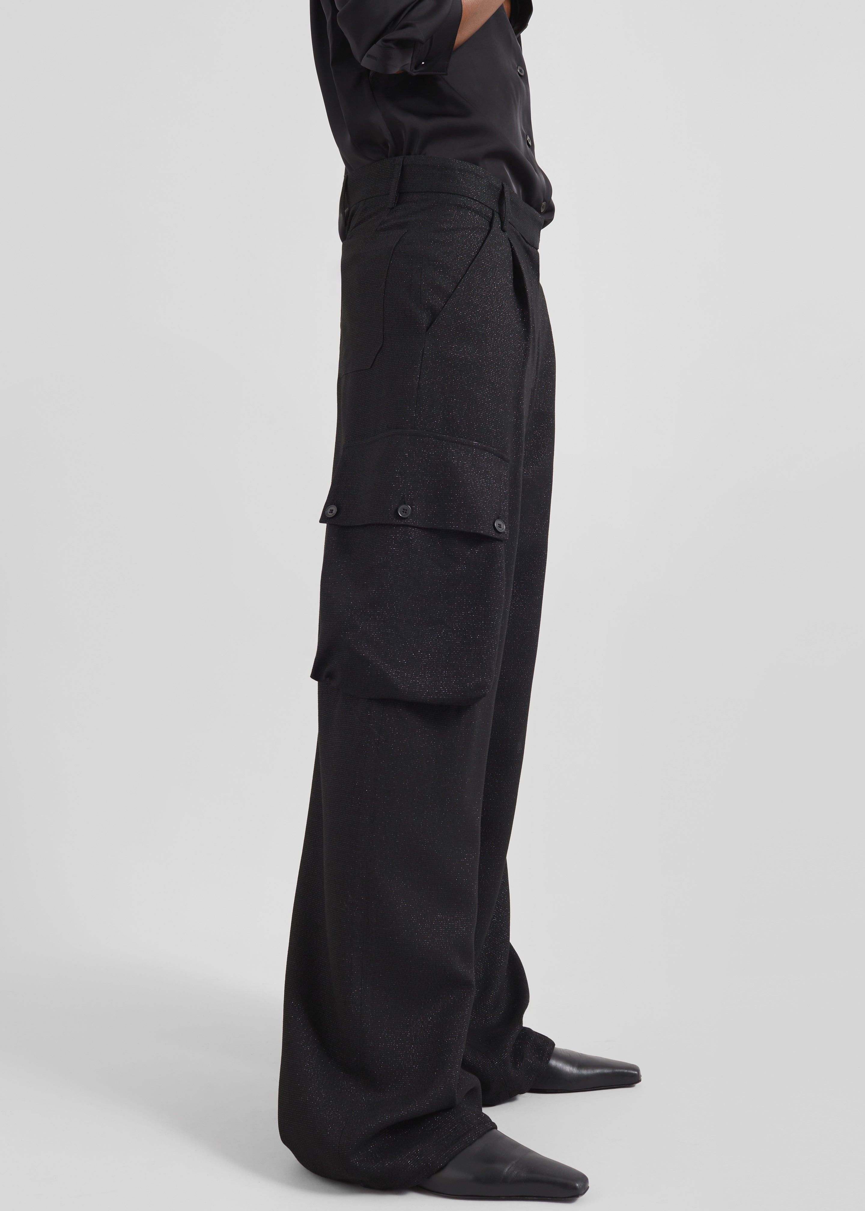 Lestel Shimmer Cargo Pants - Black - 6