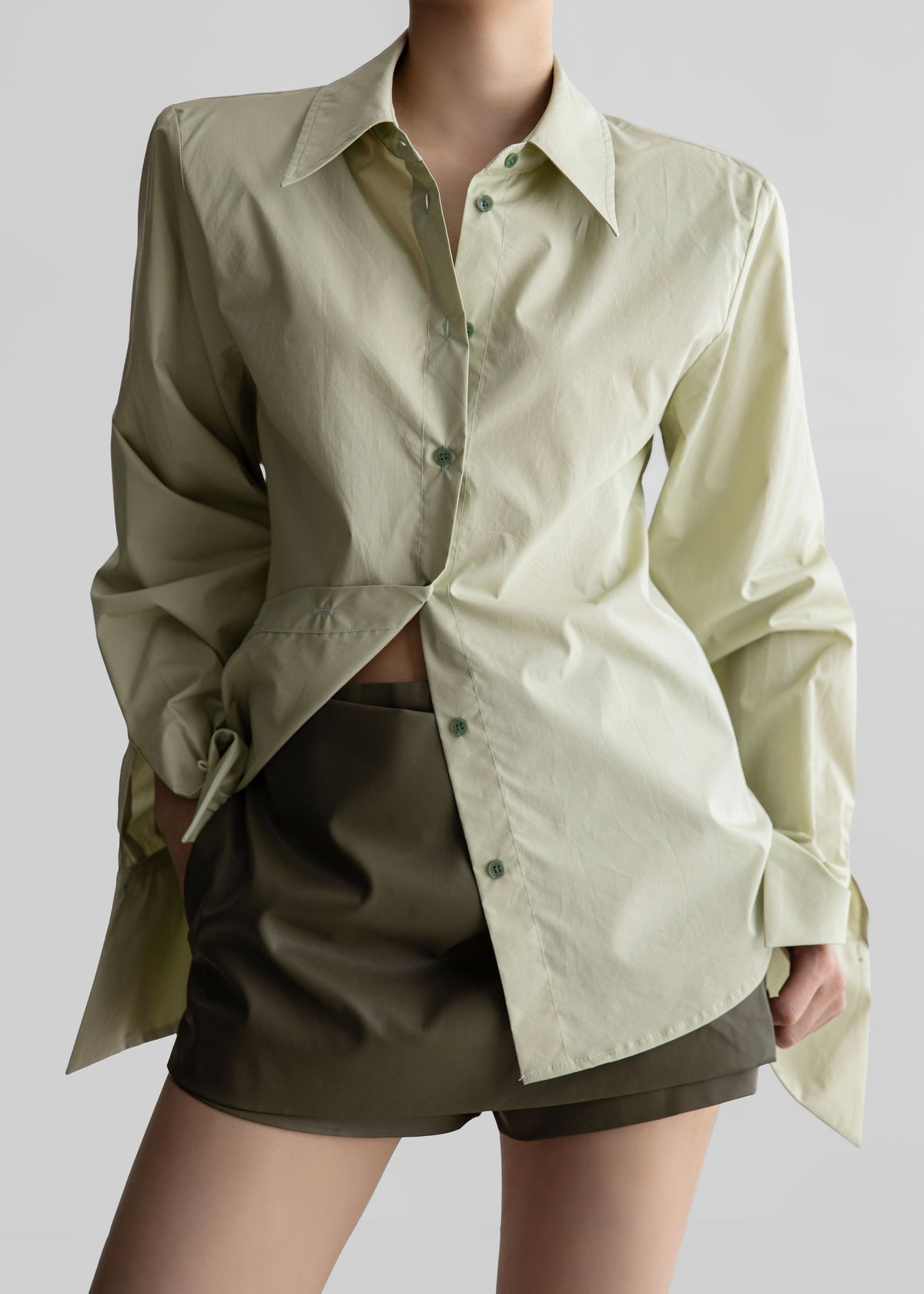 Leuven Padded Shirt - Sage - 3