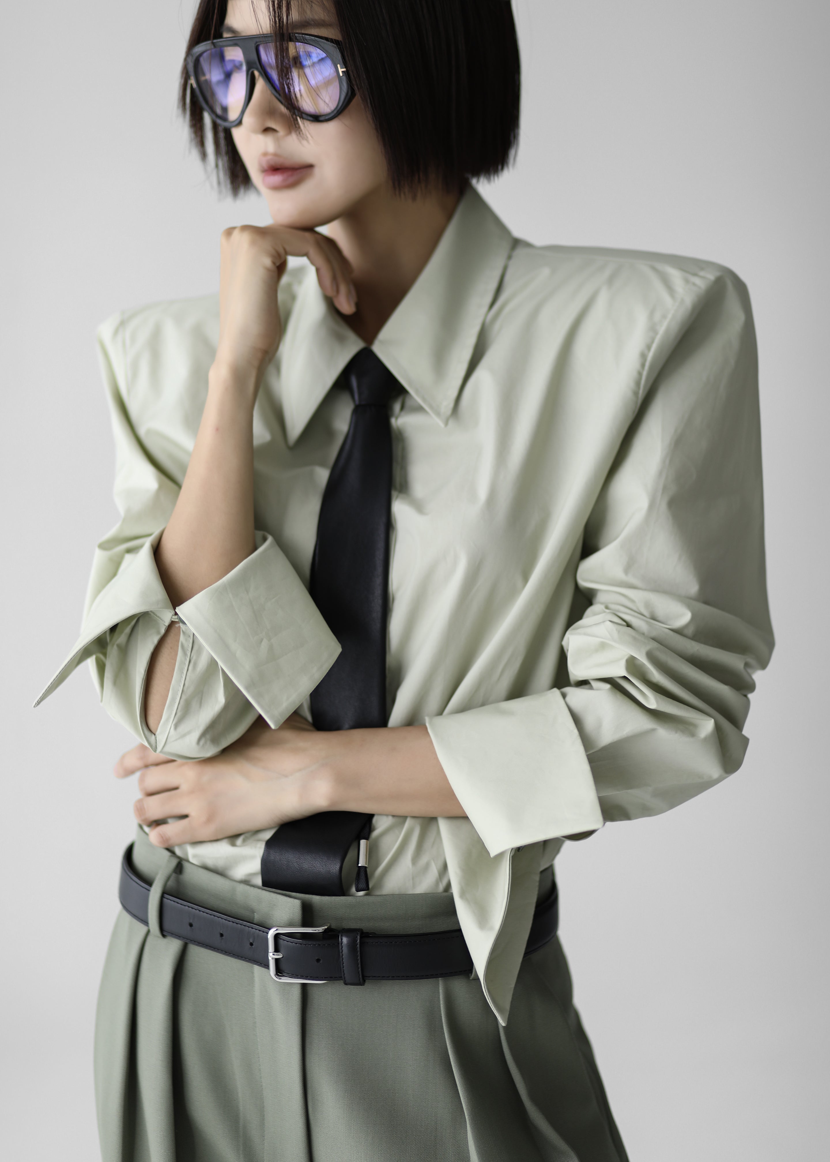 Leuven Padded Shirt - Sage - 1