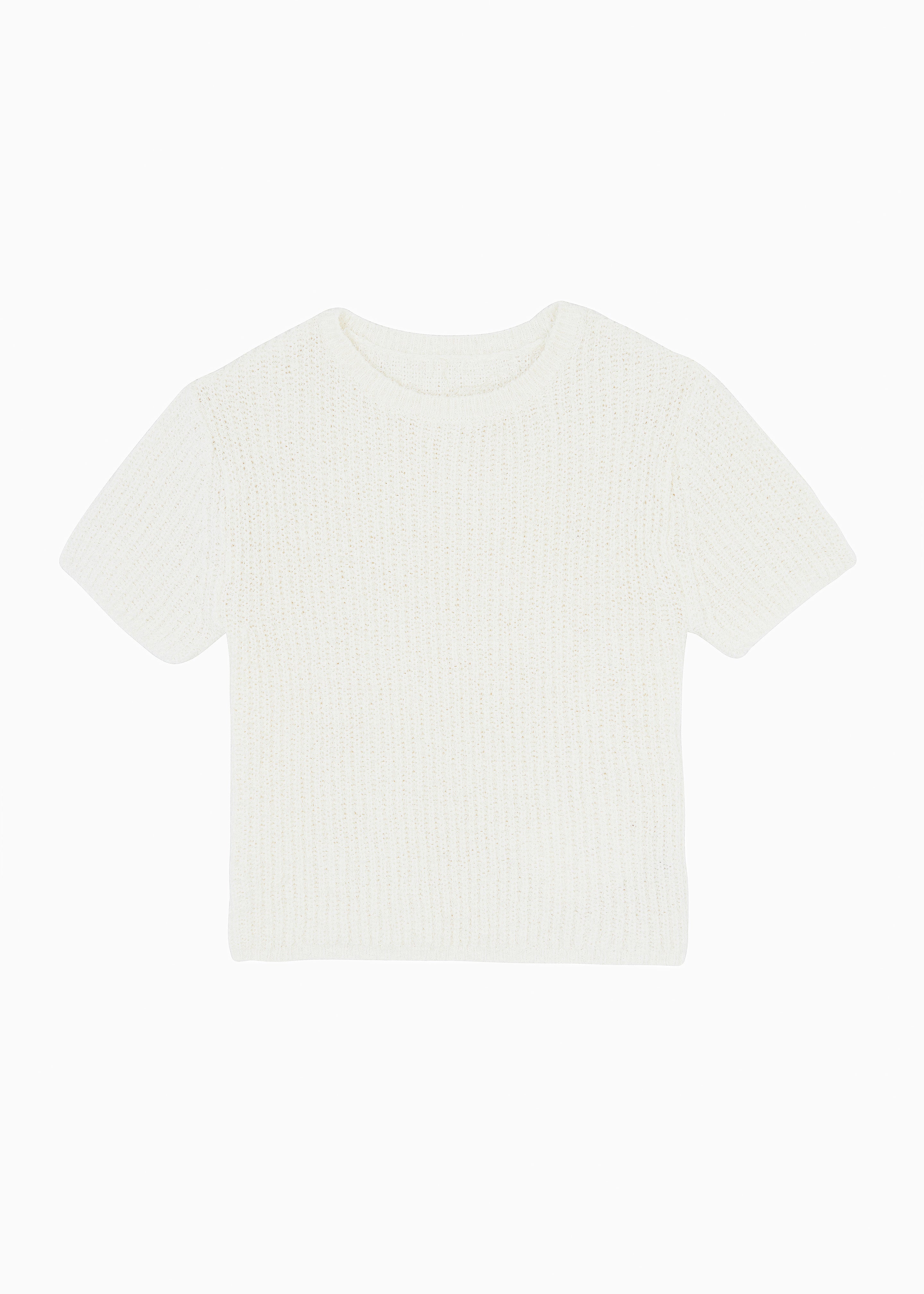 Lexie Knit Cropped Top - Off White - 10