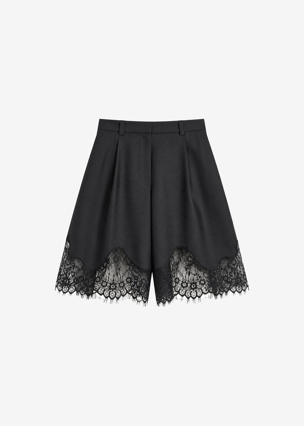 Lido Lace Bermuda Shorts - Dark Grey - 8