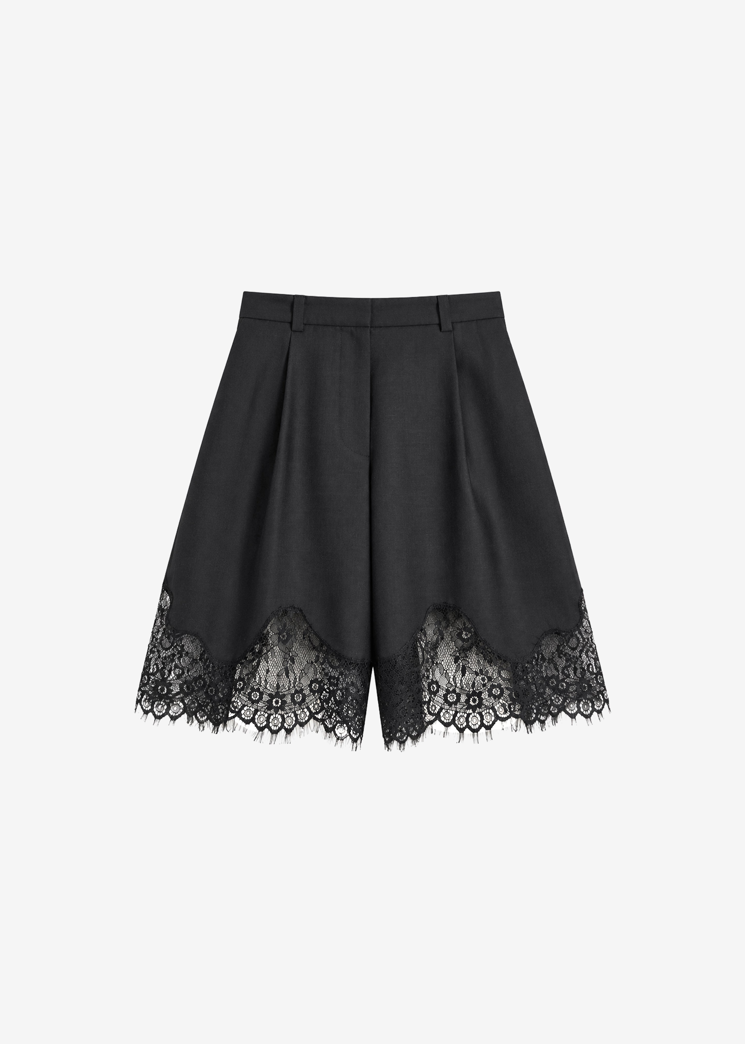 Lido Lace Bermuda Shorts - Dark Grey - 8