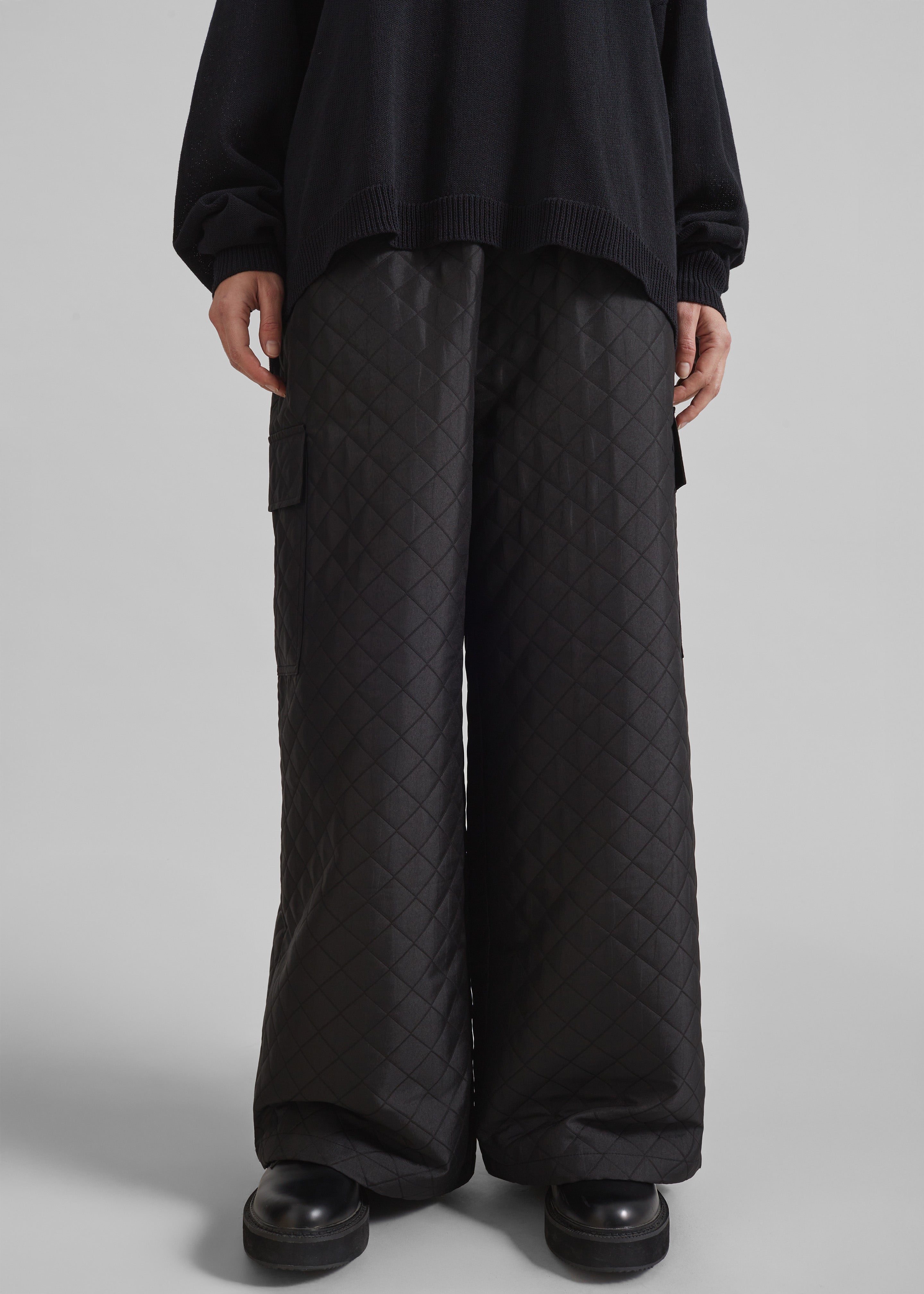 Lieto Quilted Pants - Black - 7