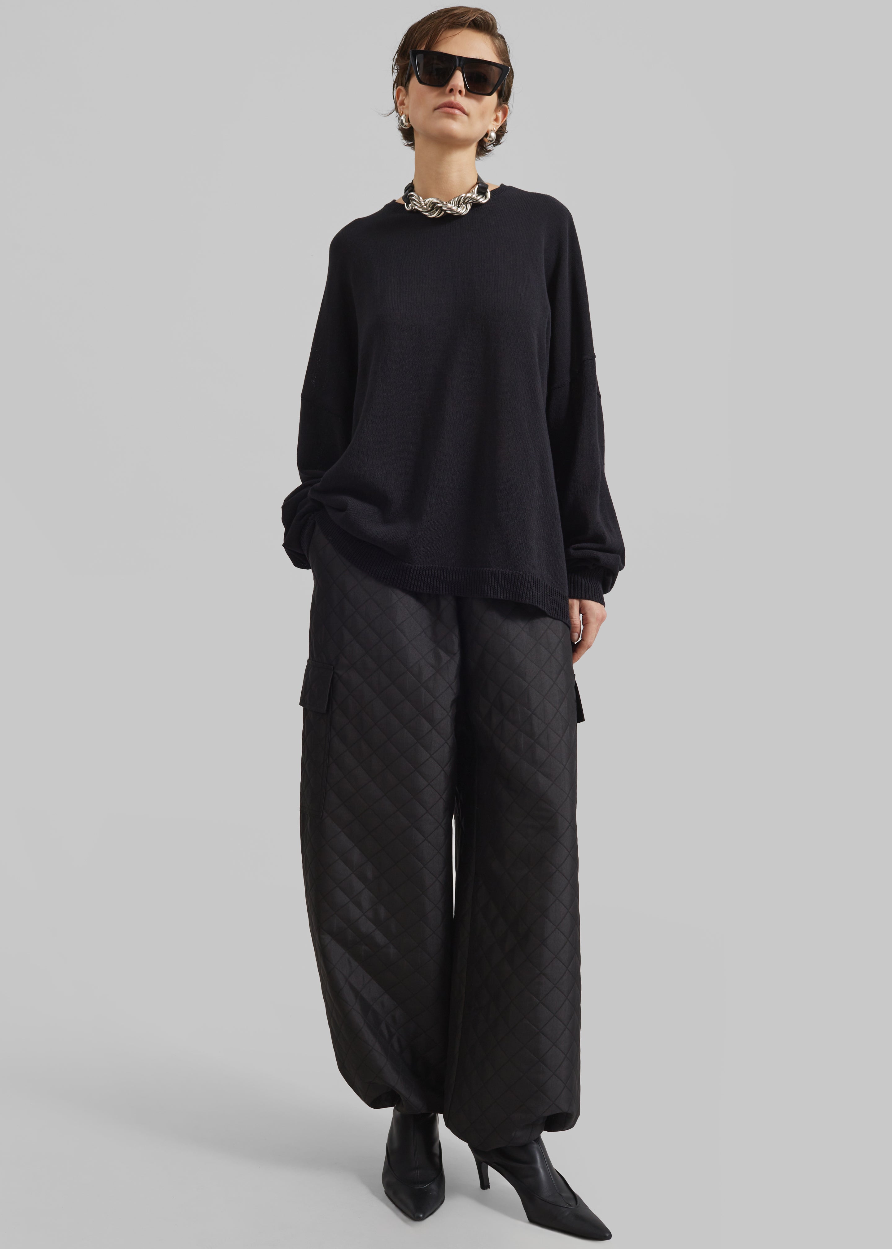 Lieto Quilted Pants - Black - 6