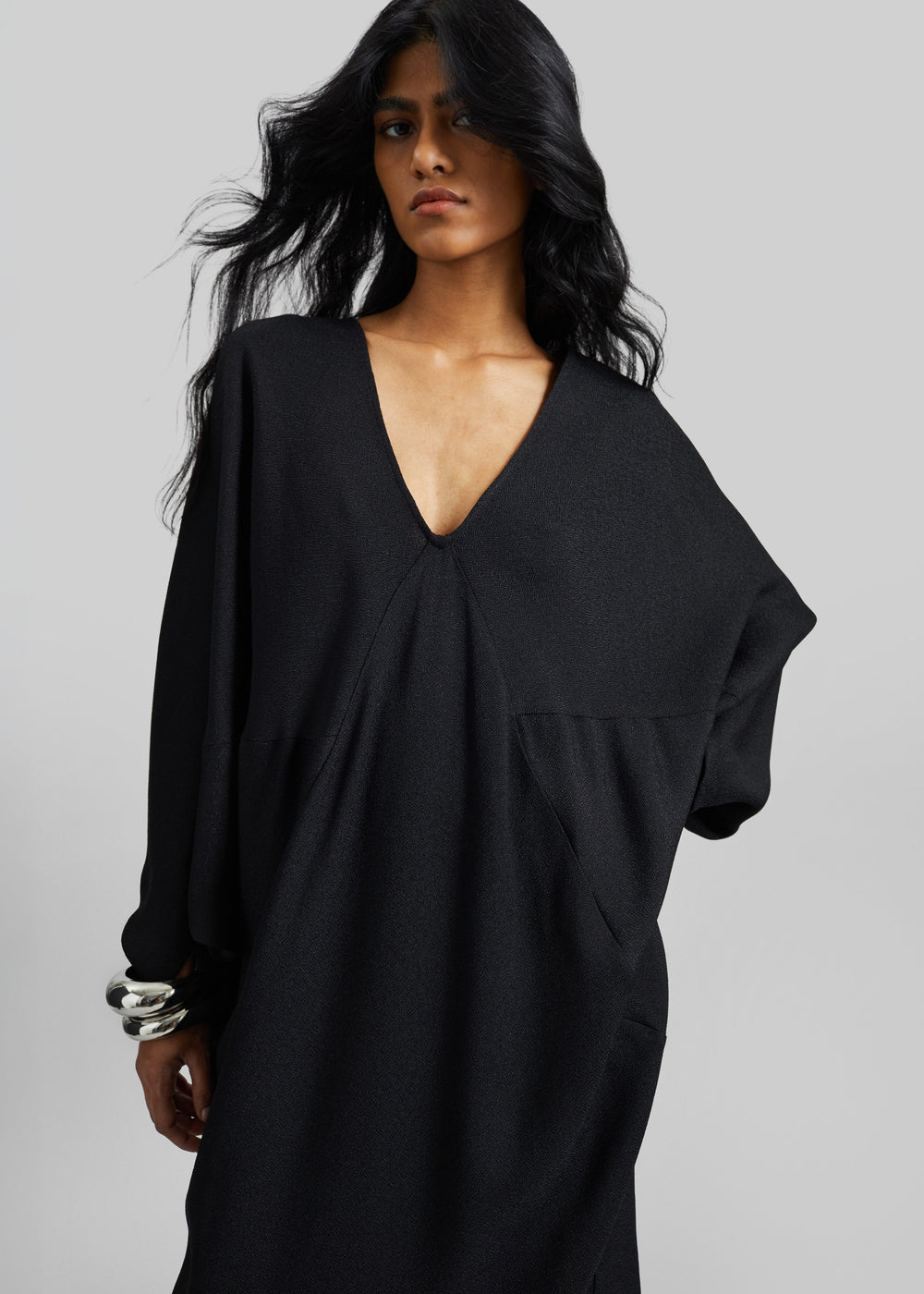 Lilia Kaftan Dress - Black - 1