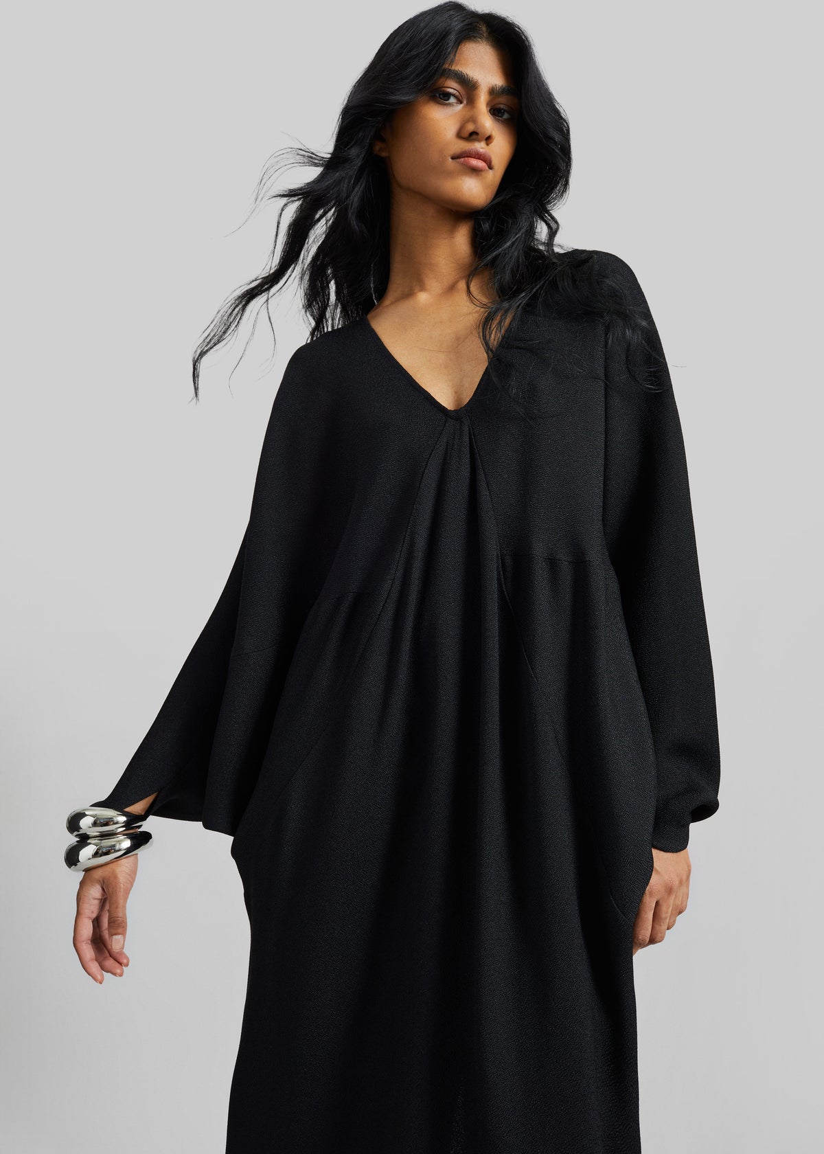 black kaftan dress Black Cotton Kaftan Dress * Boho Fringe Sleeve Maxi * Gothic Evening Gown * Handloom Wedding Outfit