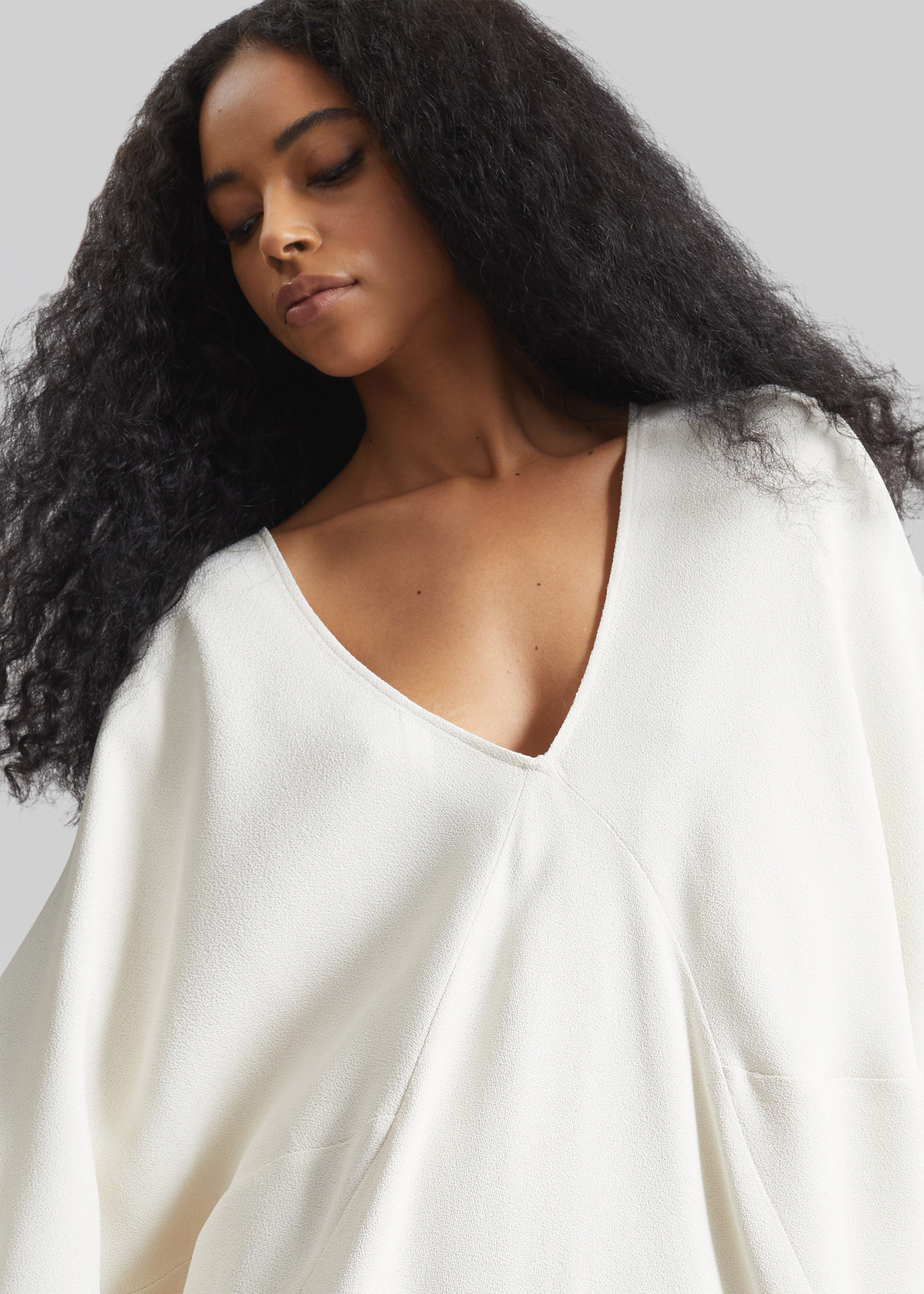 Lilia Kaftan Dress - Ivory - 5