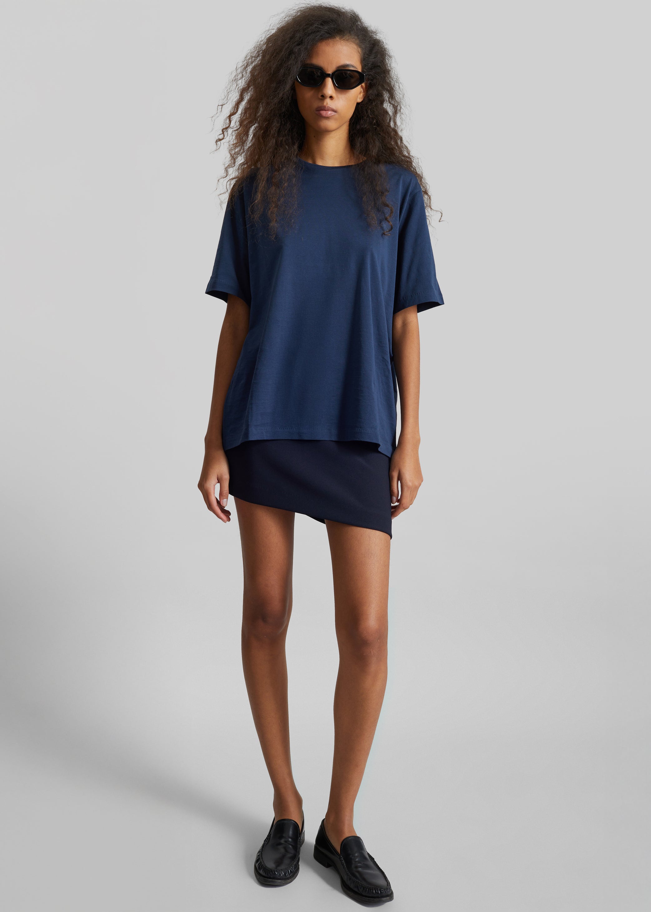 Shop the look image for Lille Mini Skirt - Navy