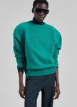 Lina Padded Sweater - Kelly Green