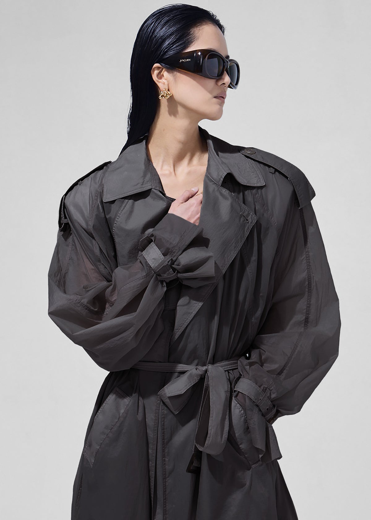 Linas Technical Light Trench - Storm Grey - 4