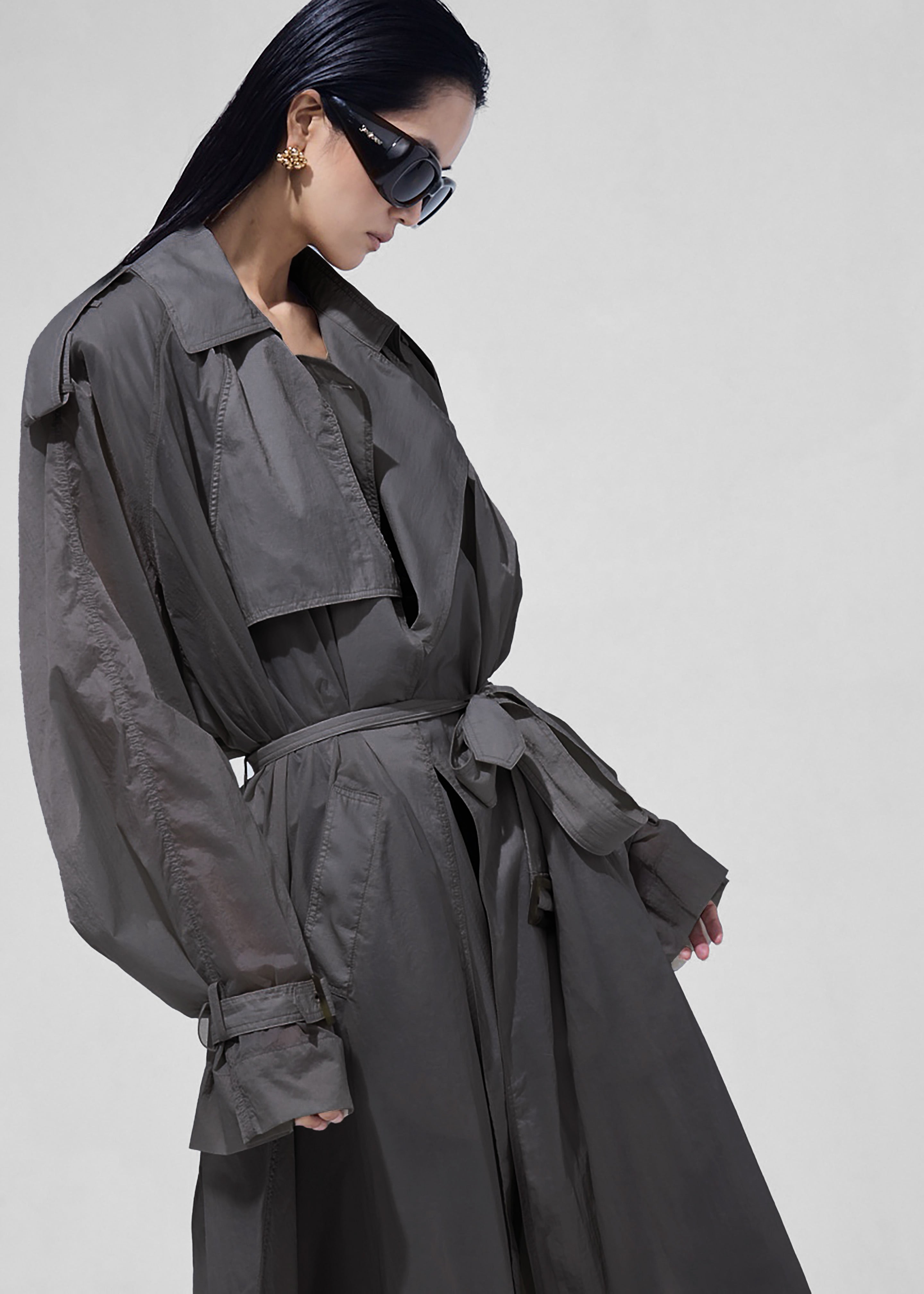 Linas Technical Light Trench - Storm Grey - 2