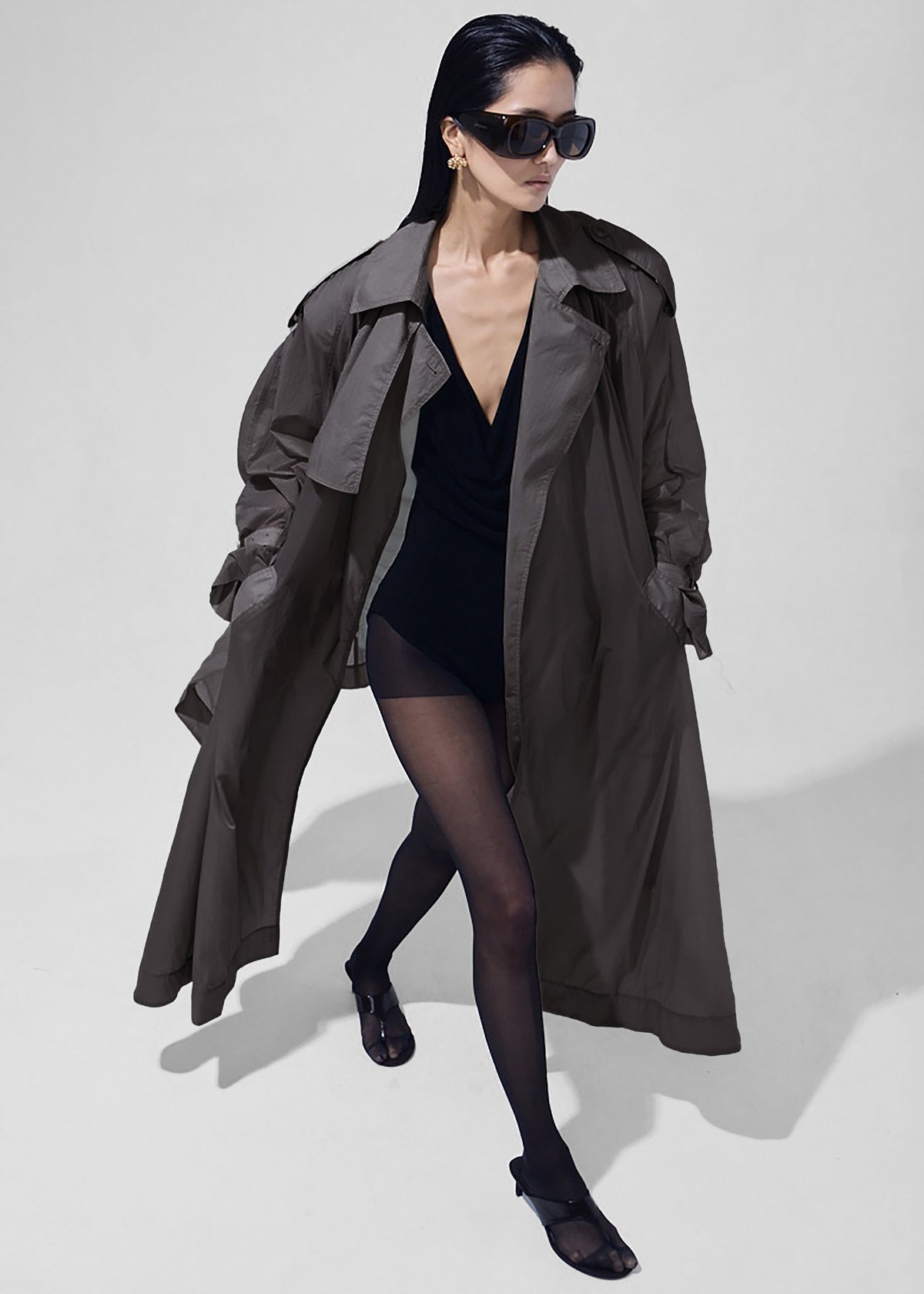 Linas Technical Light Trench - Storm Grey - 1