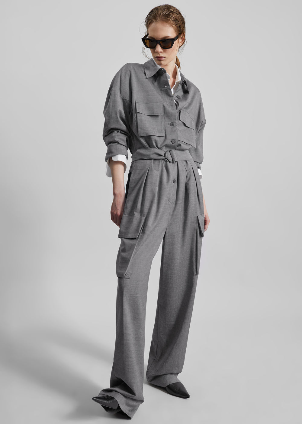 Linda Jumpsuit - Grey Melange