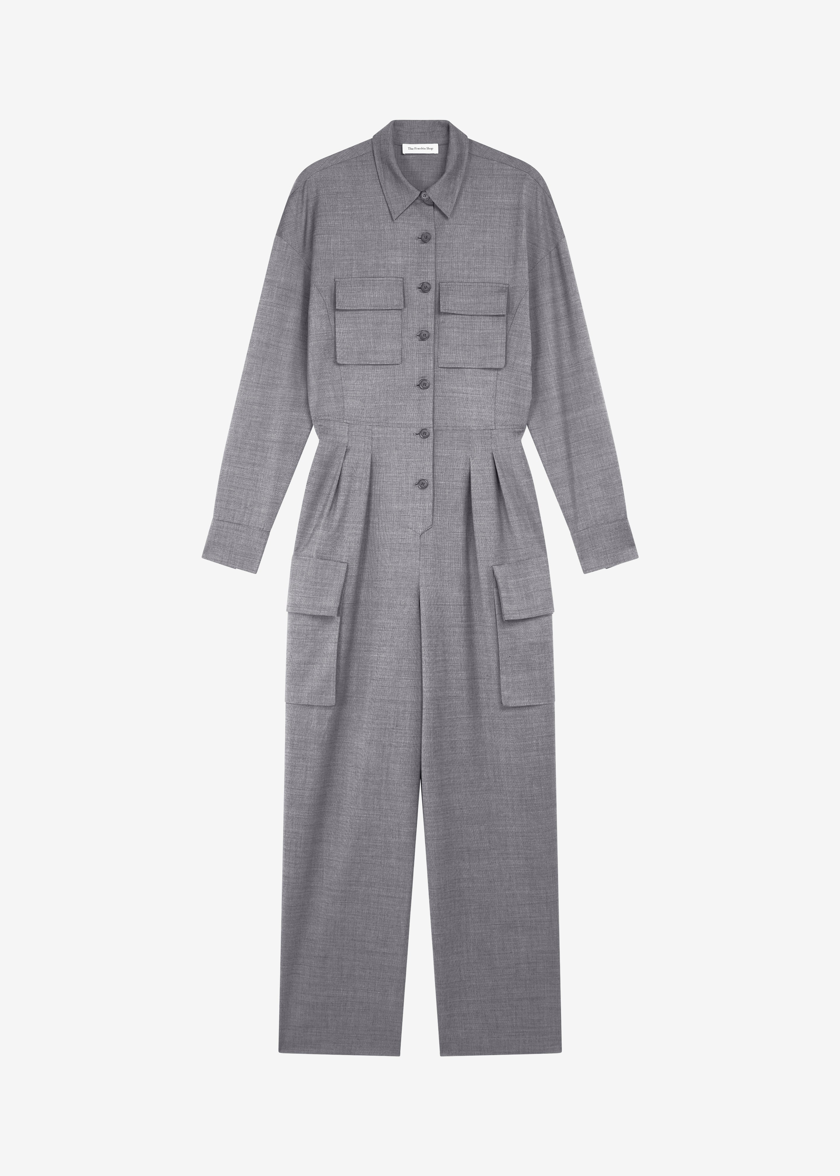 Linda Jumpsuit - Grey Melange – The Frankie Shop
