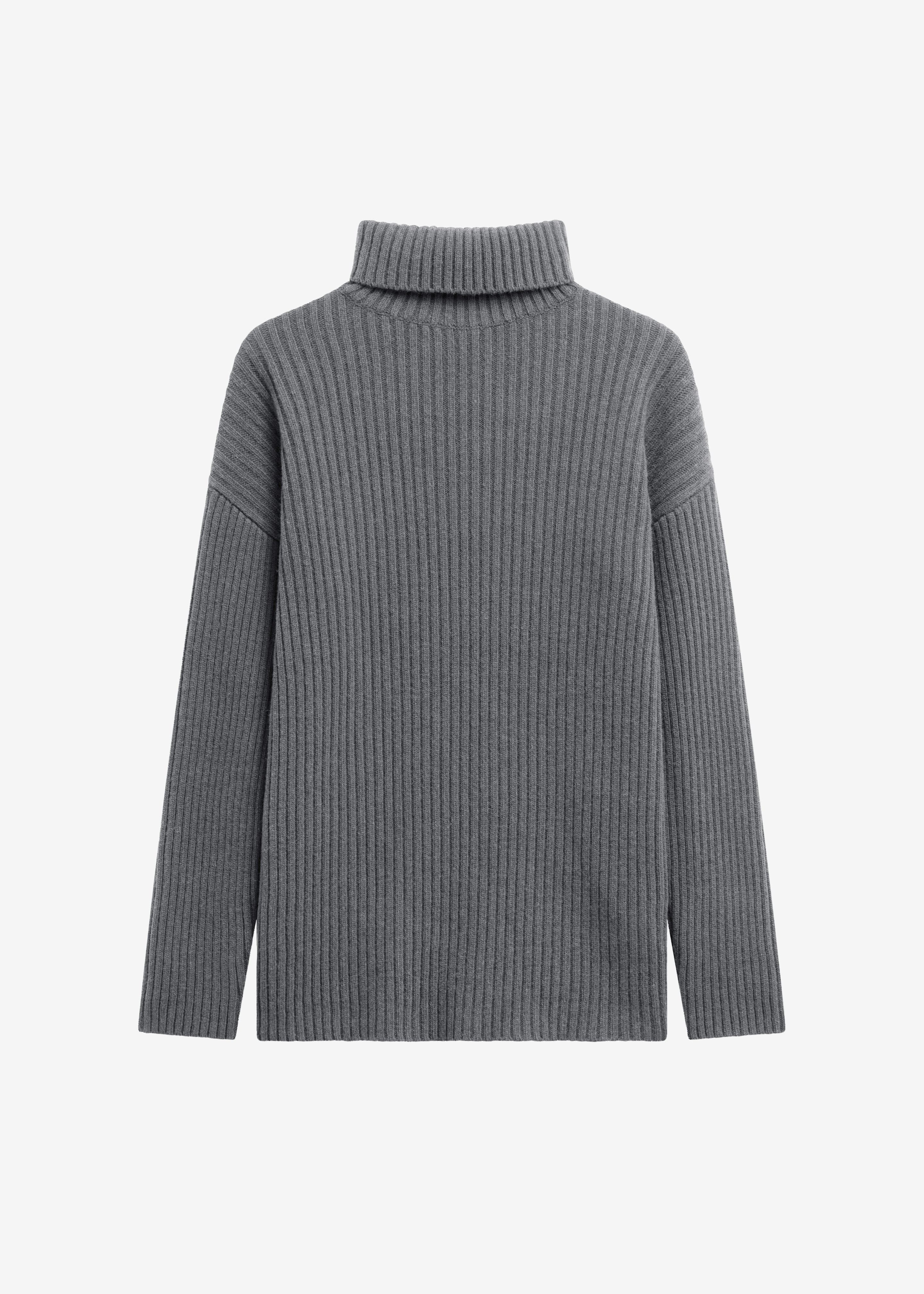 Lindall Turtleneck Sweater - Dark Grey – The Frankie Shop
