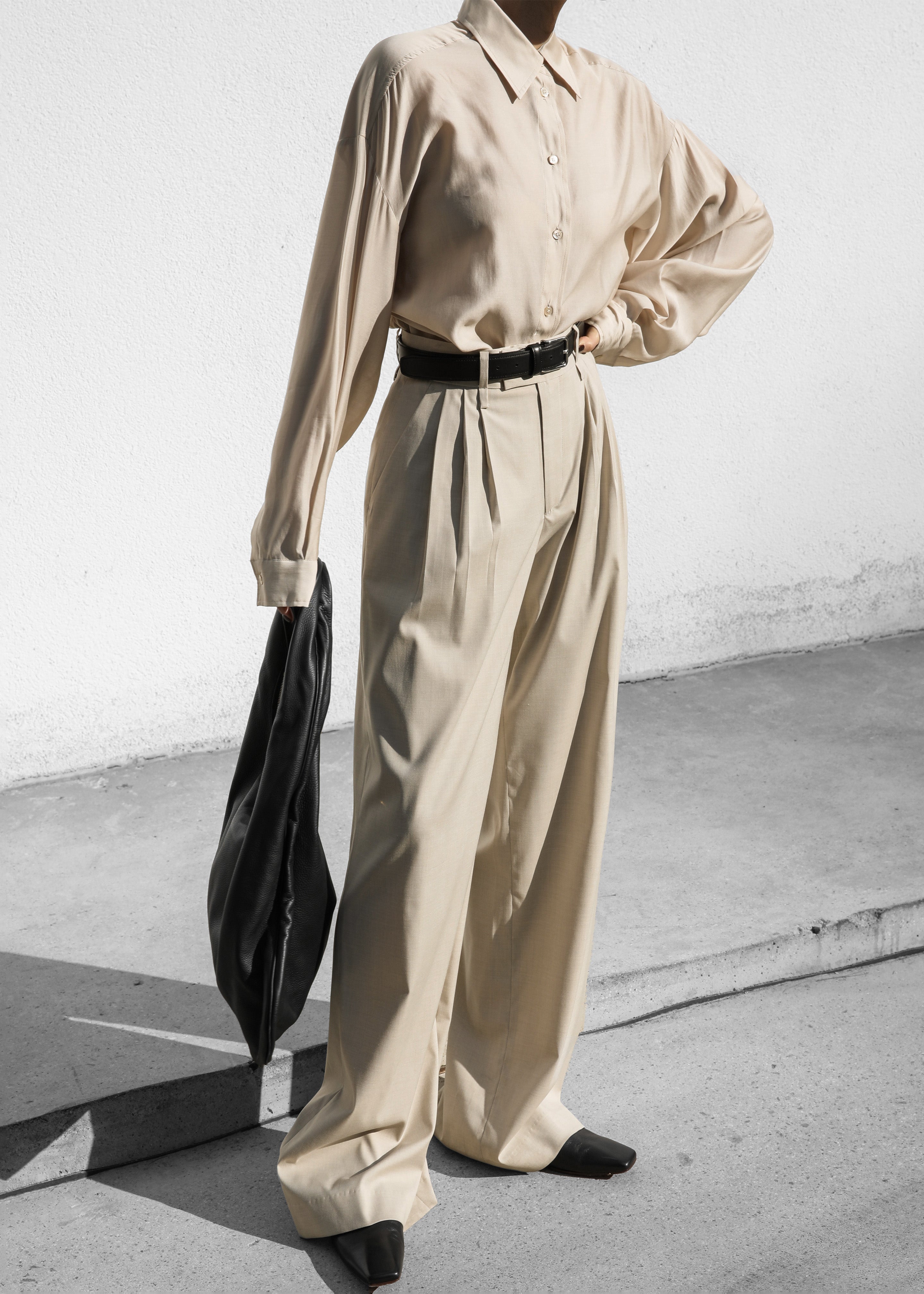 Linna Trousers - Beige - 10