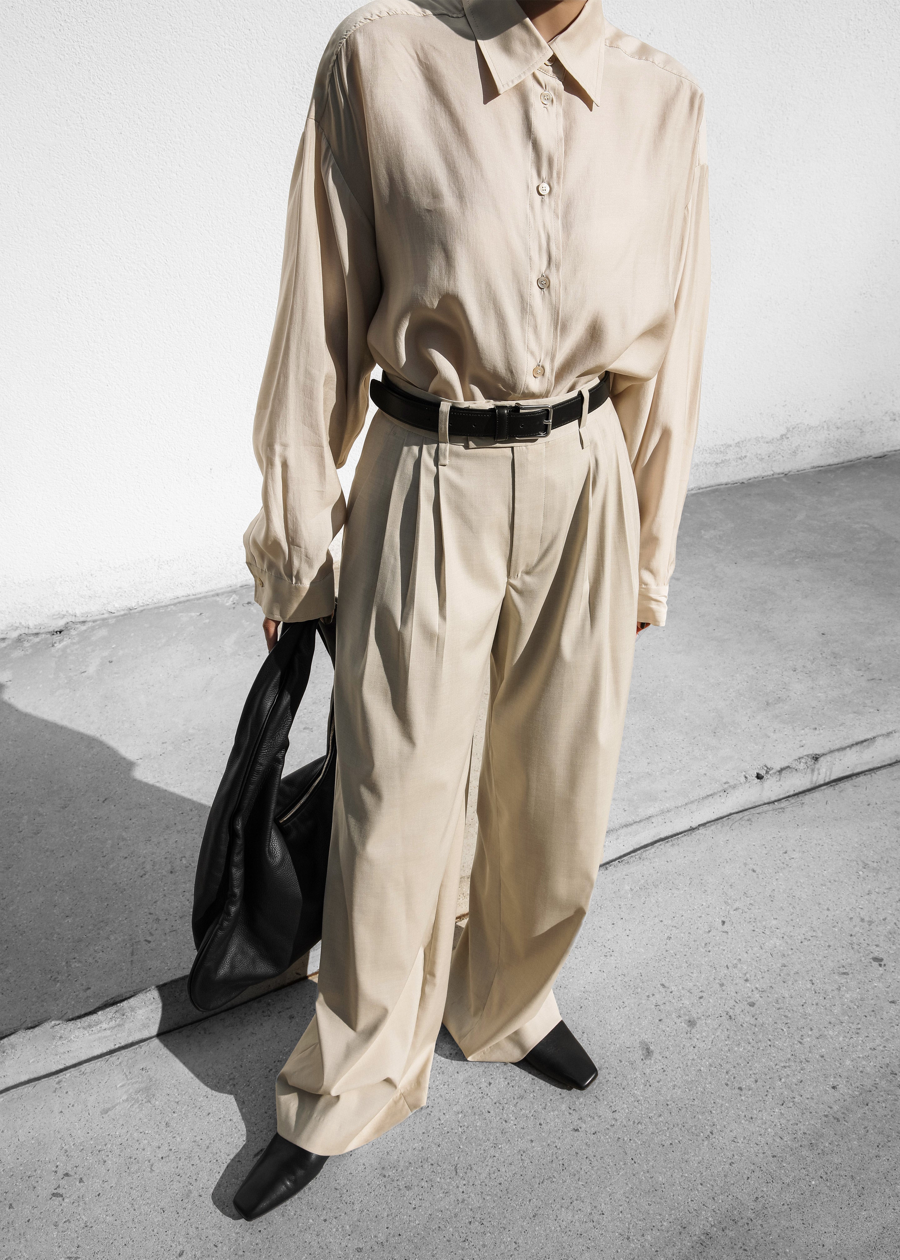 Linna Trousers - Beige - 3