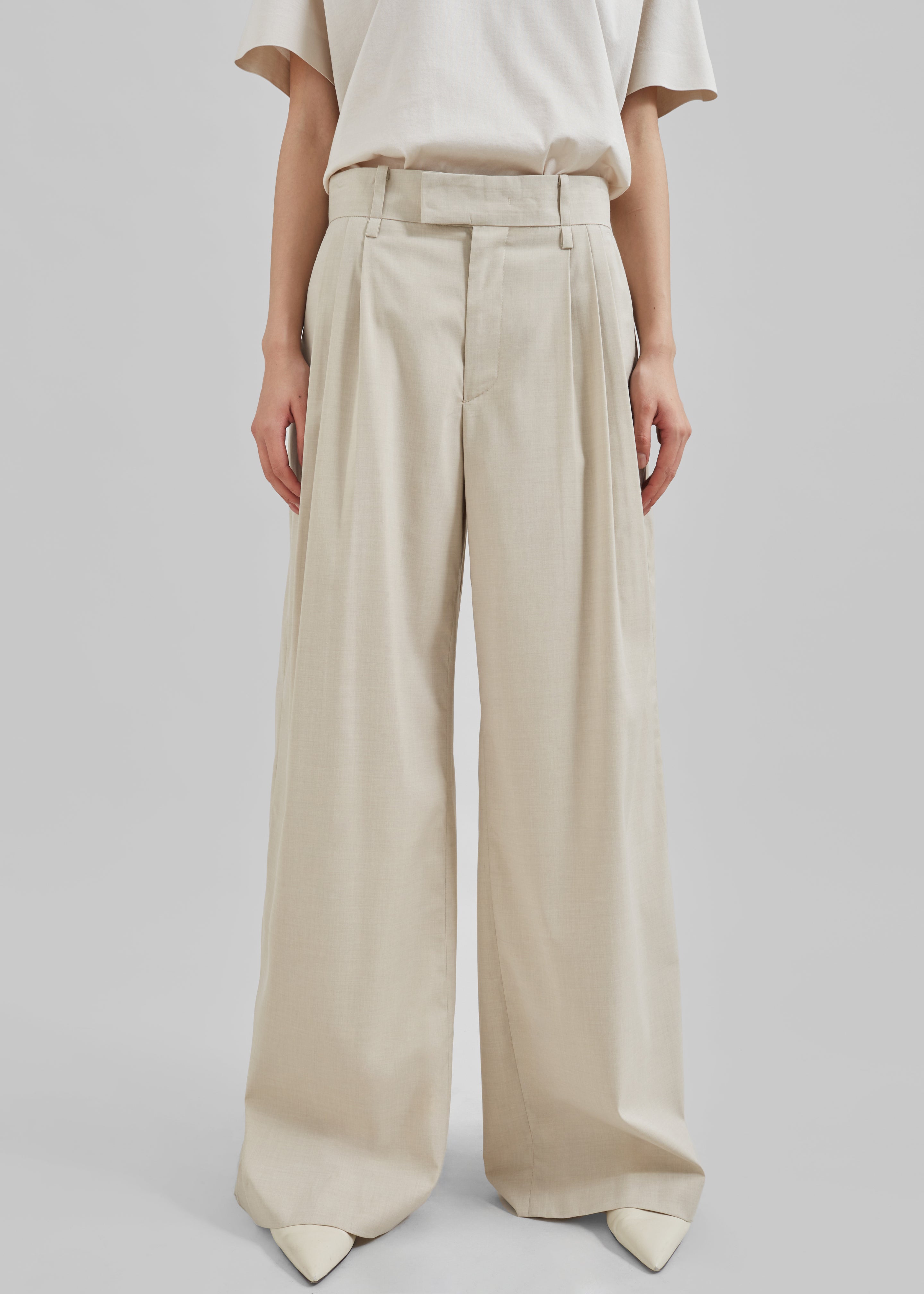 Linna Trousers - Beige - 6