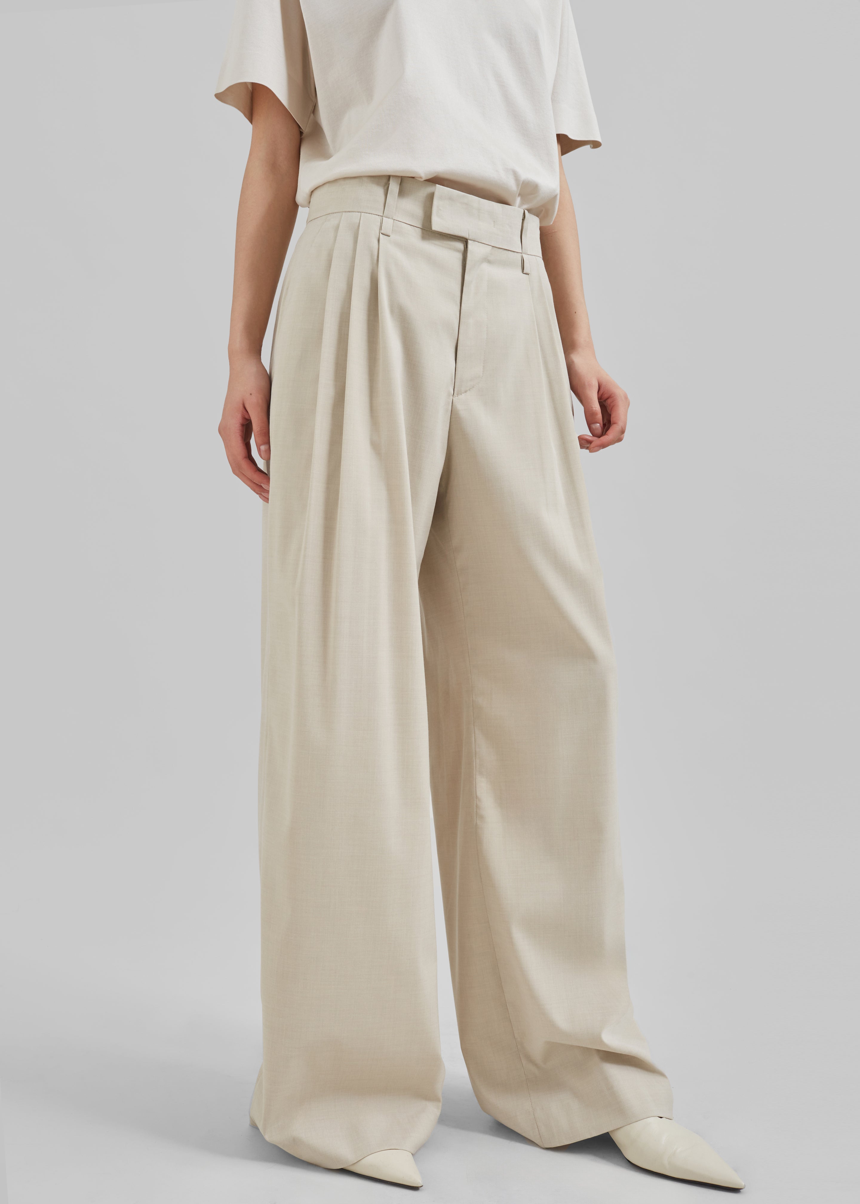 Linna Trousers - Beige - 4