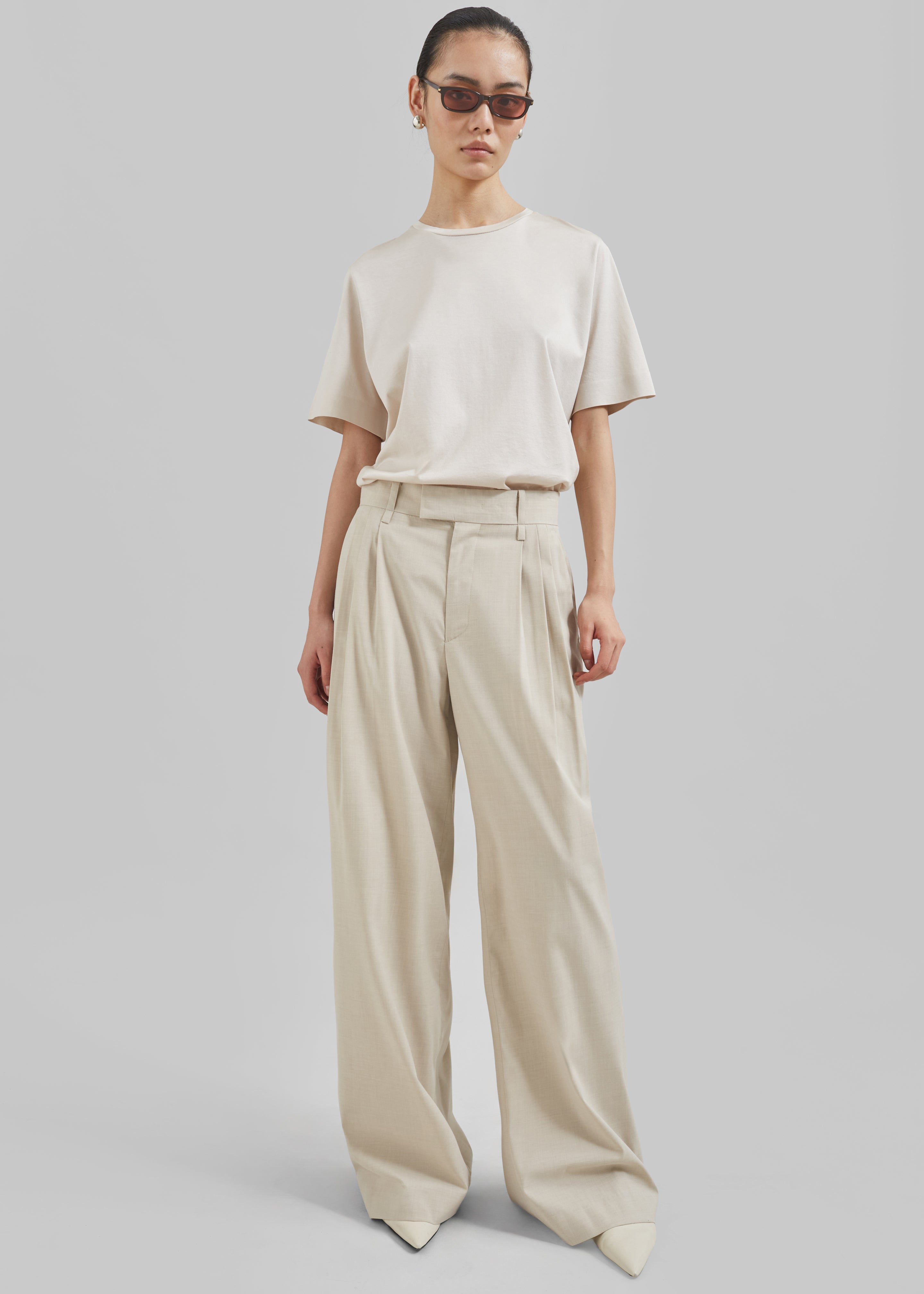 Linna Trousers - Beige - 5