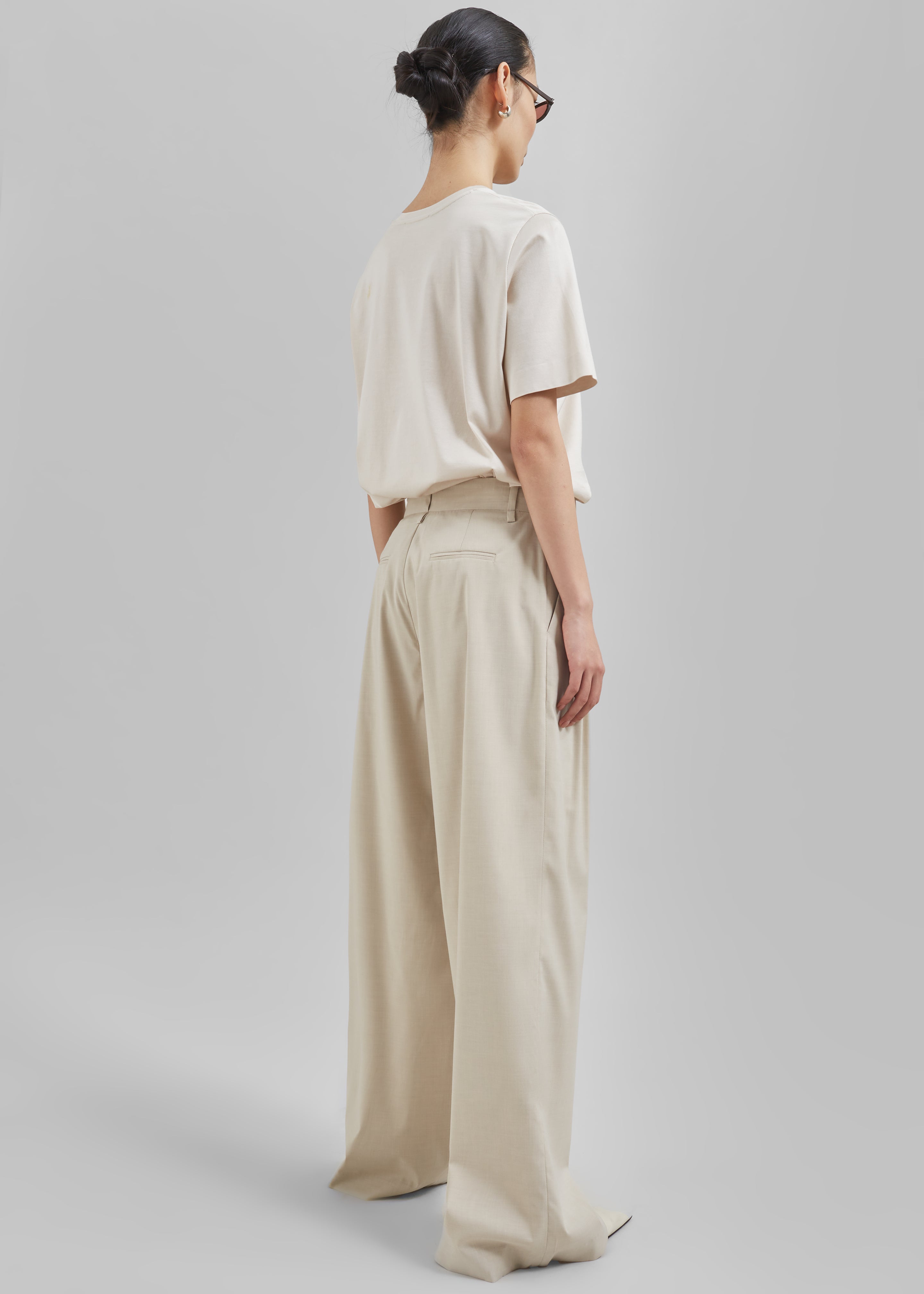 Linna Trousers - Beige - 14