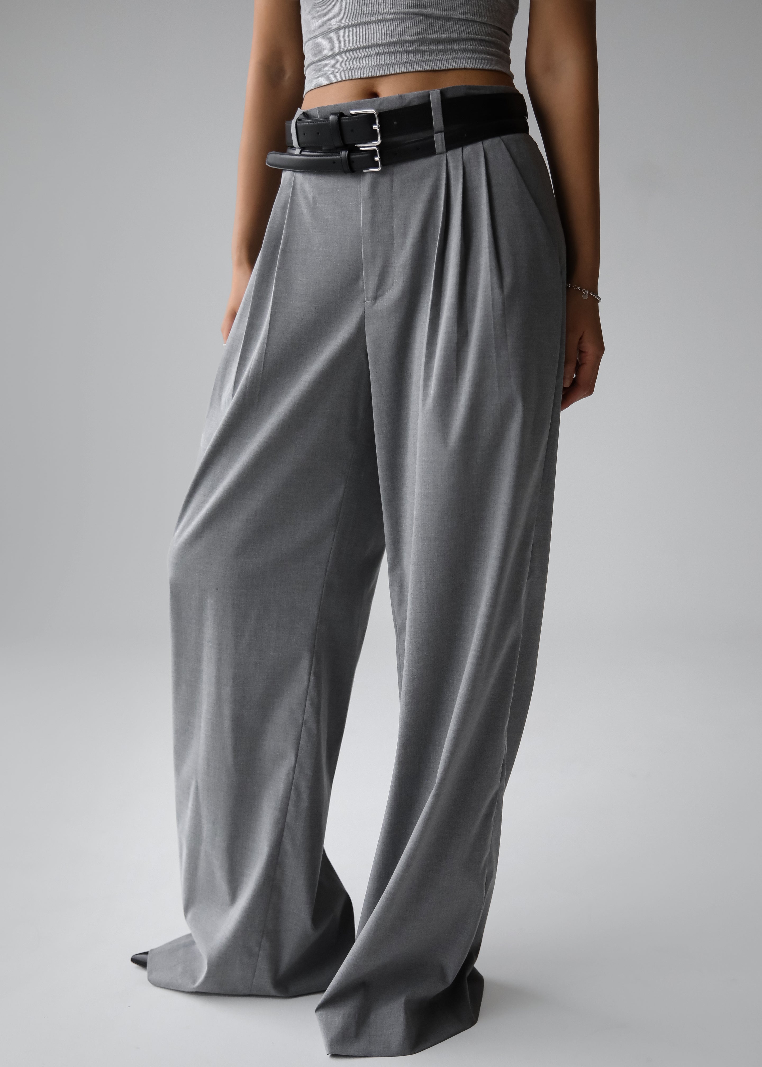 Linna Trousers - Light Grey - 5