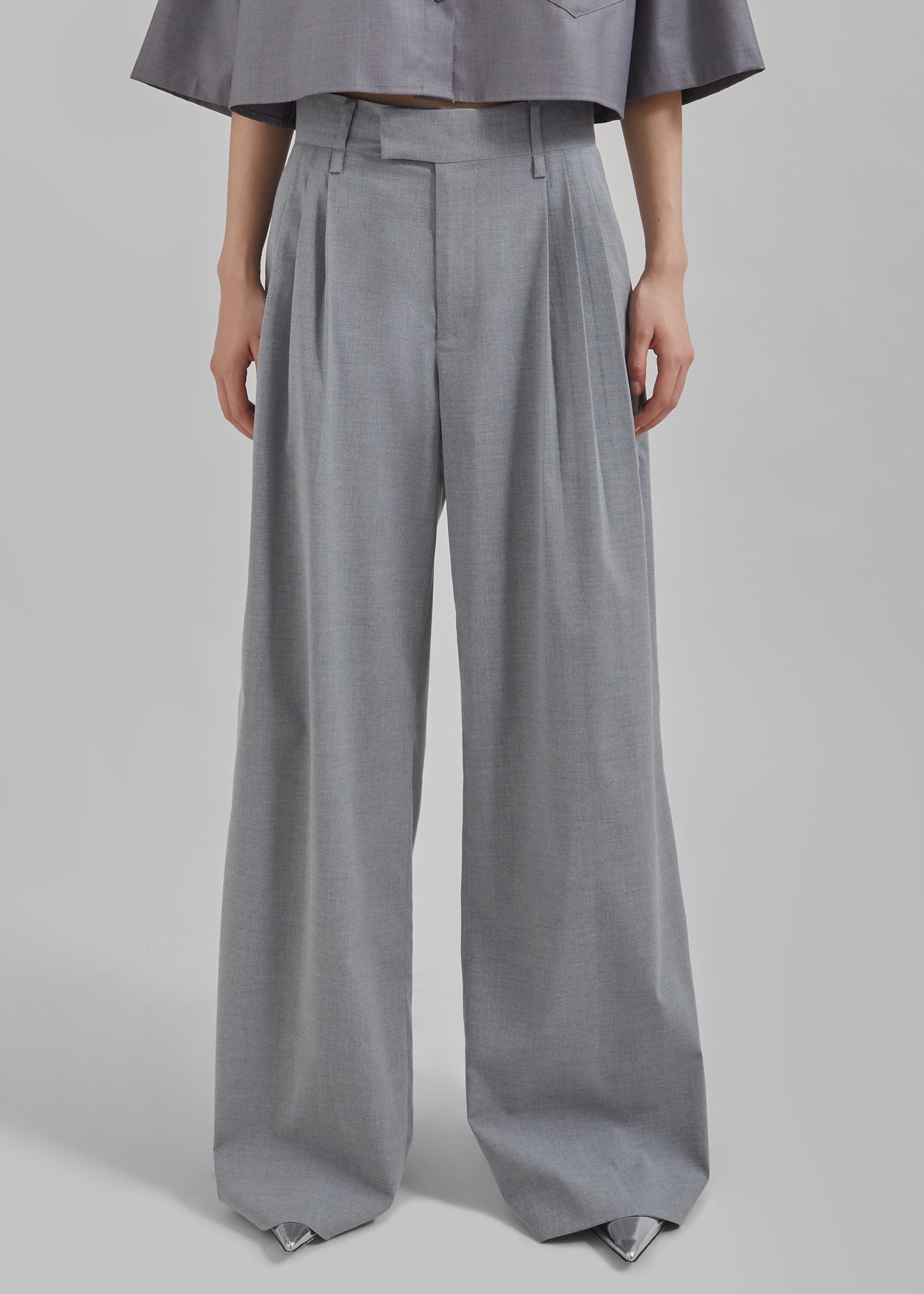 Linna Trousers - Light Grey - 10