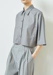 Odem Cropped Shirt - Grey