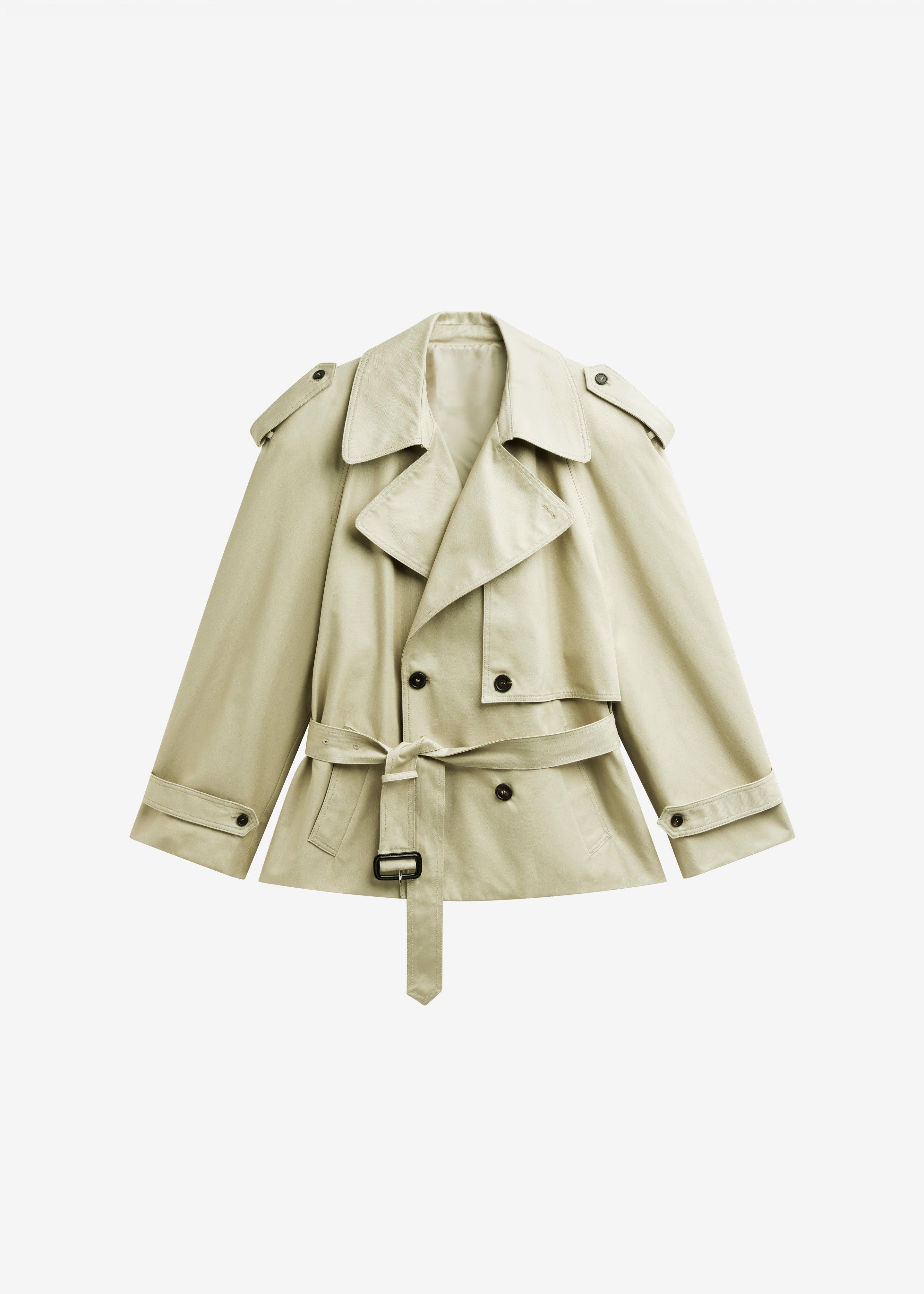 Linsell Short Trench - Beige – The Frankie Shop